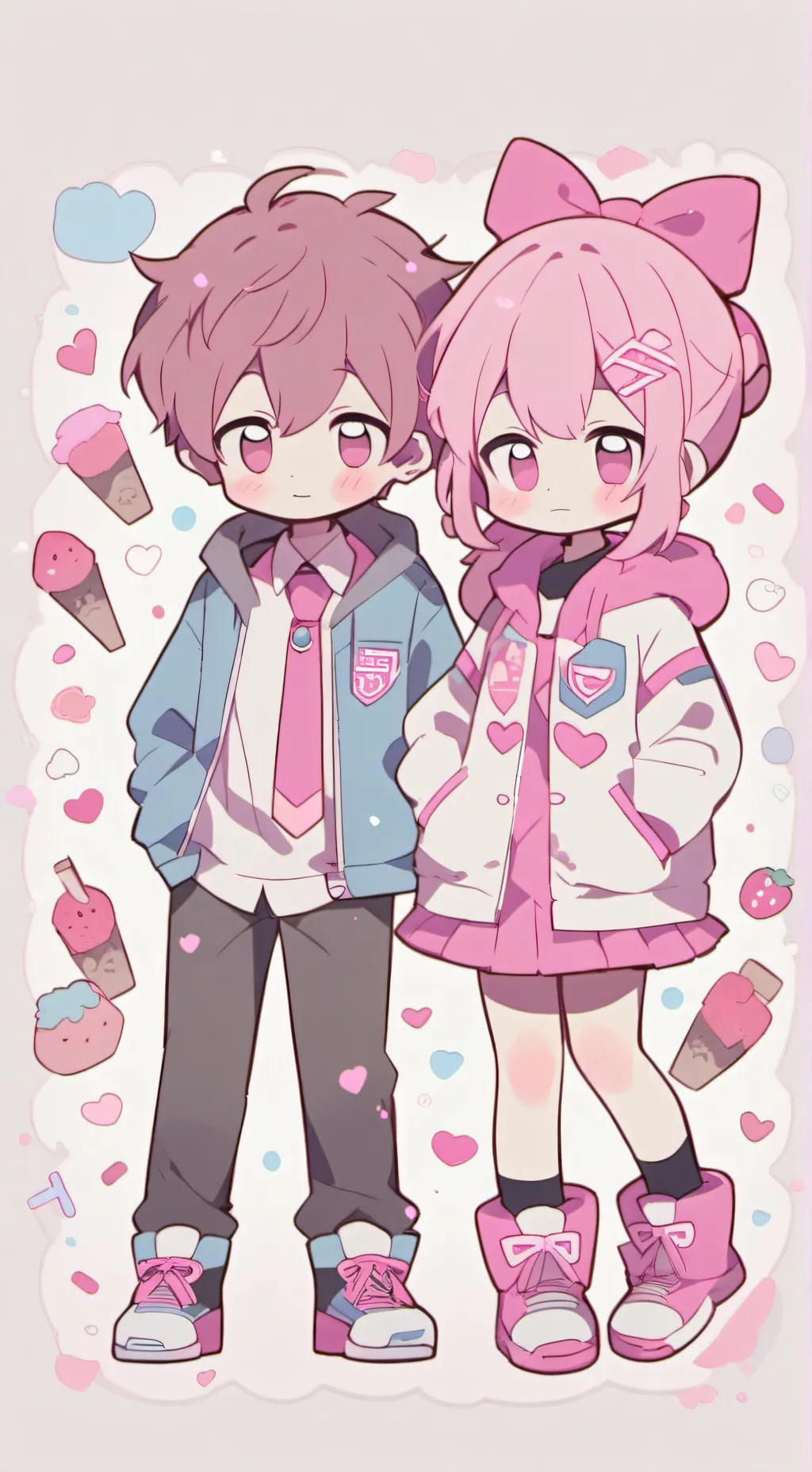 ai character: Pr3ttyBluu background