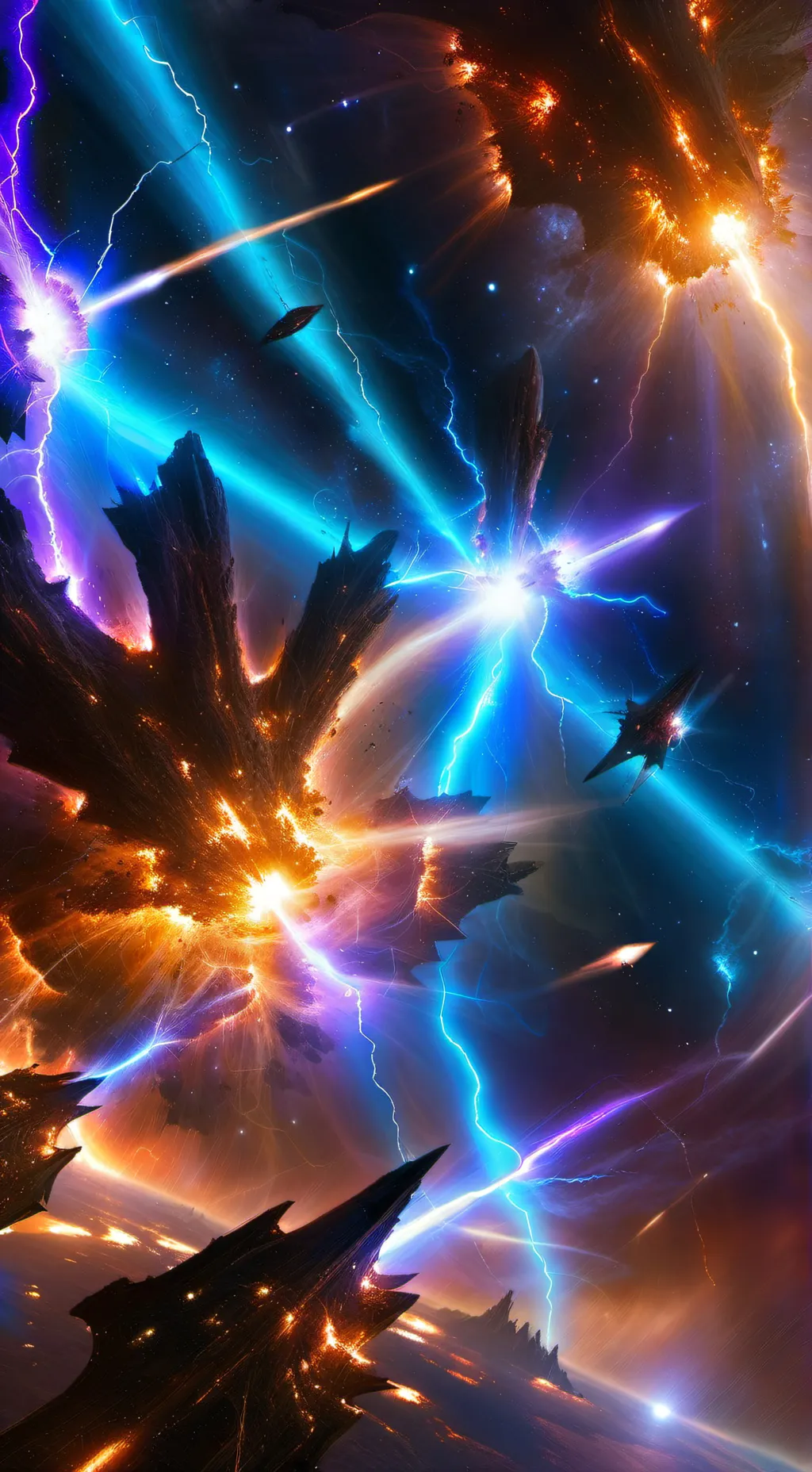 ai character: The cosmos background