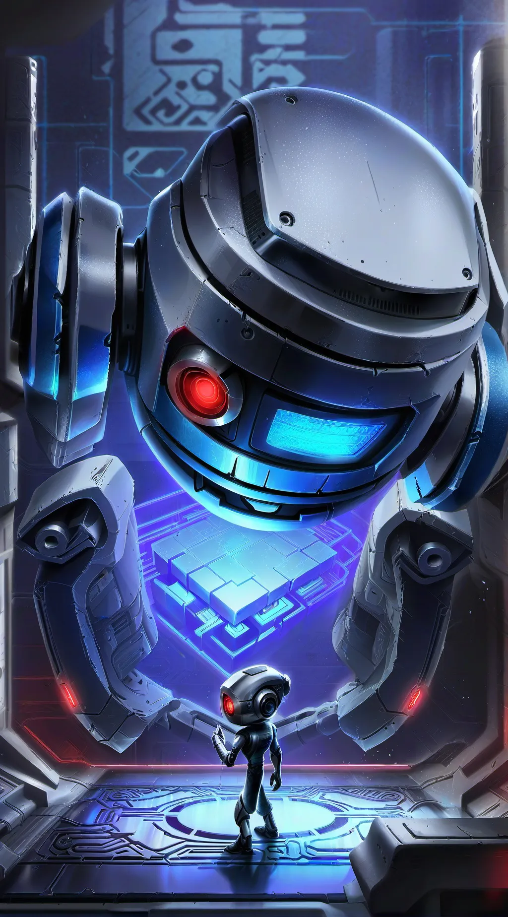 ai character: withered bonnie background