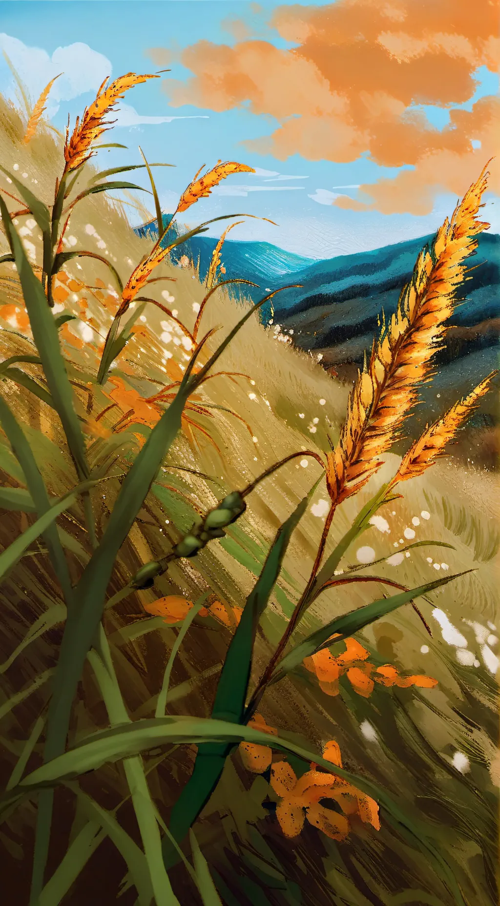 ai character: Grass  background