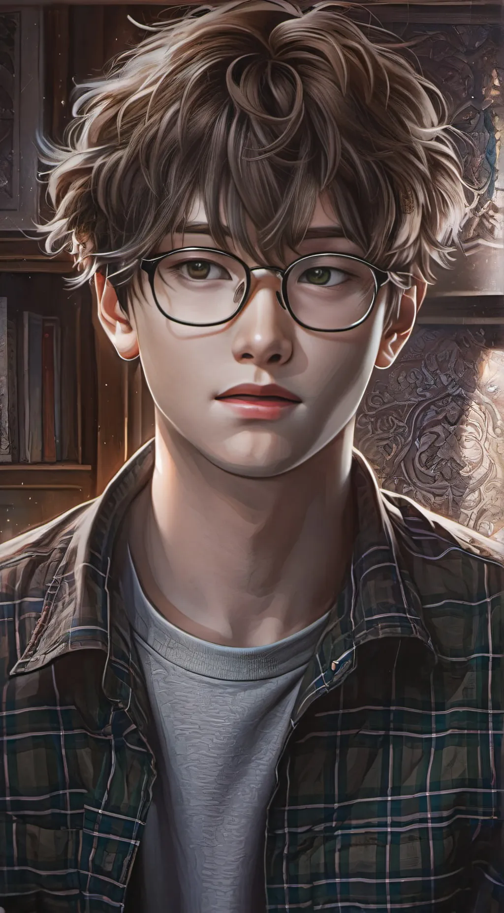 ai character: nerd  background