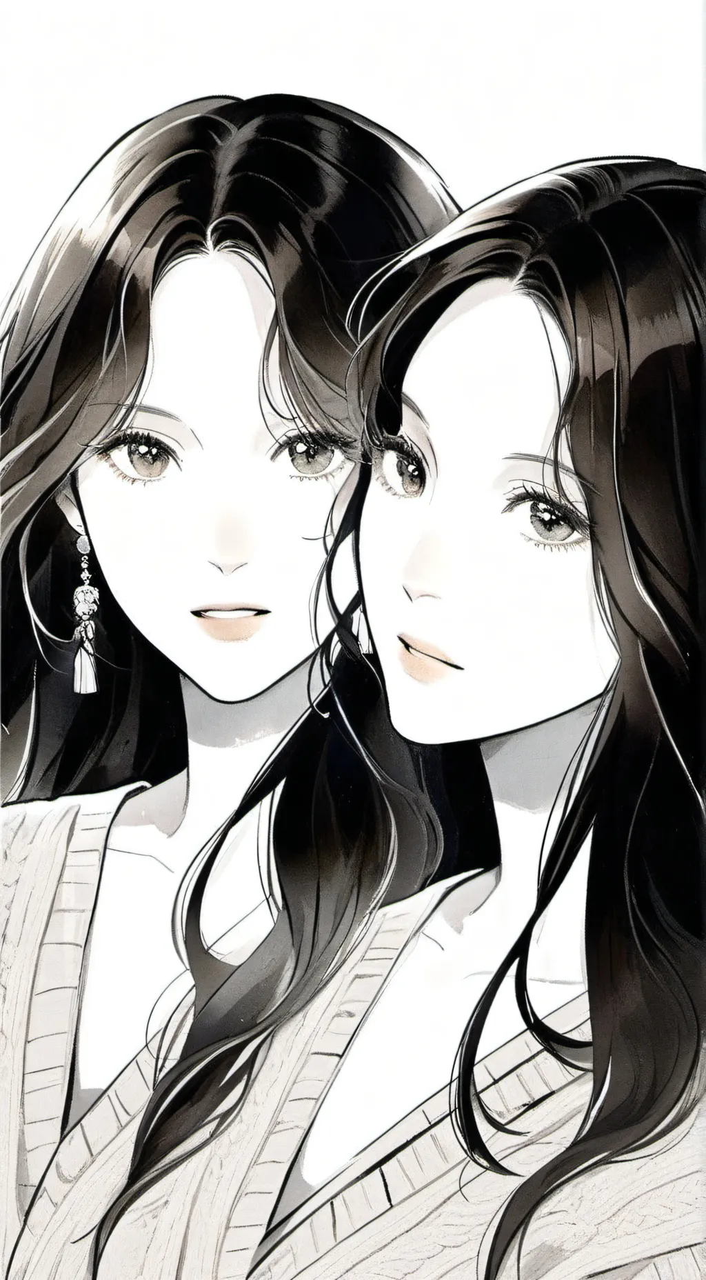 ai character: Mia and Lia background