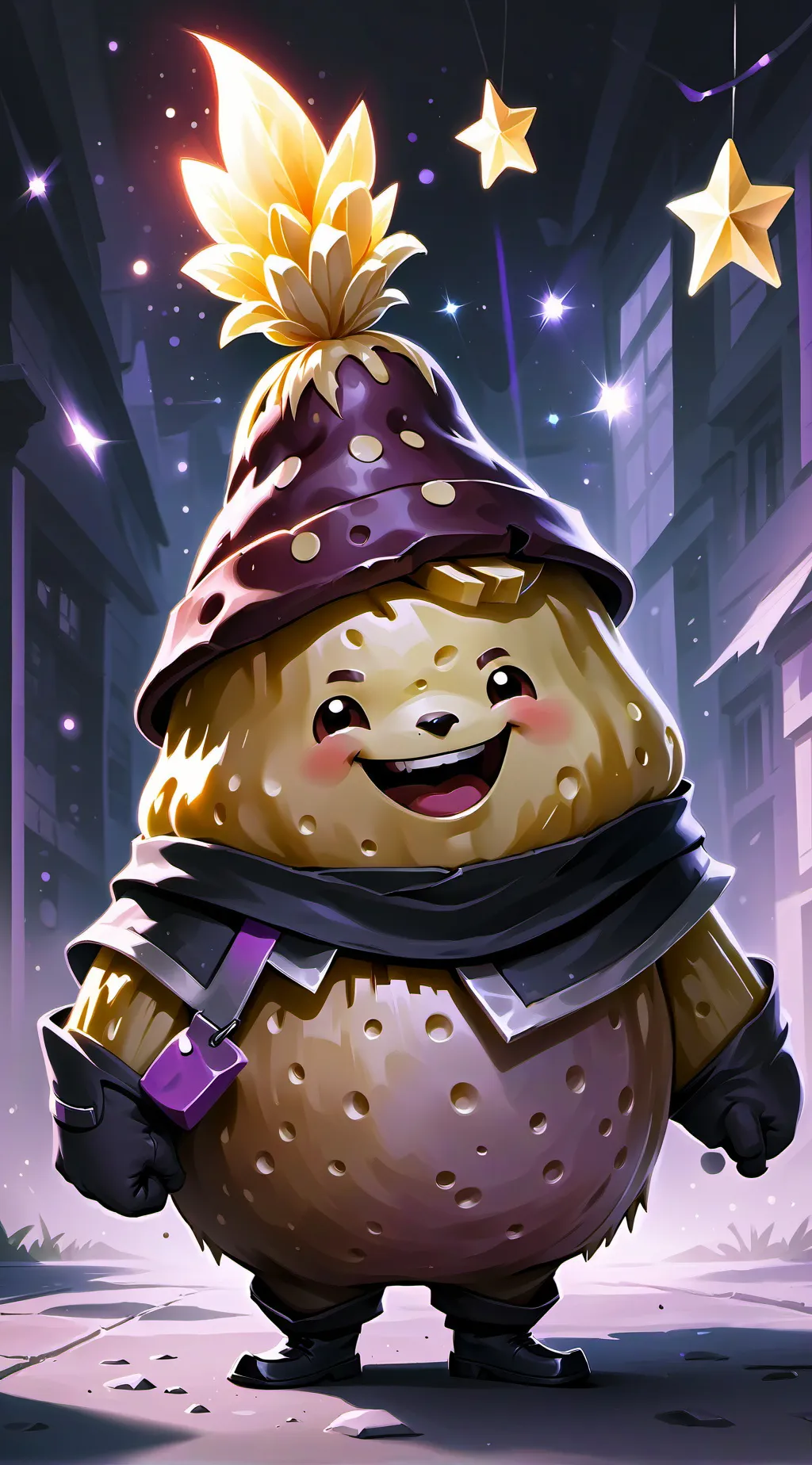 ai character: papitas background