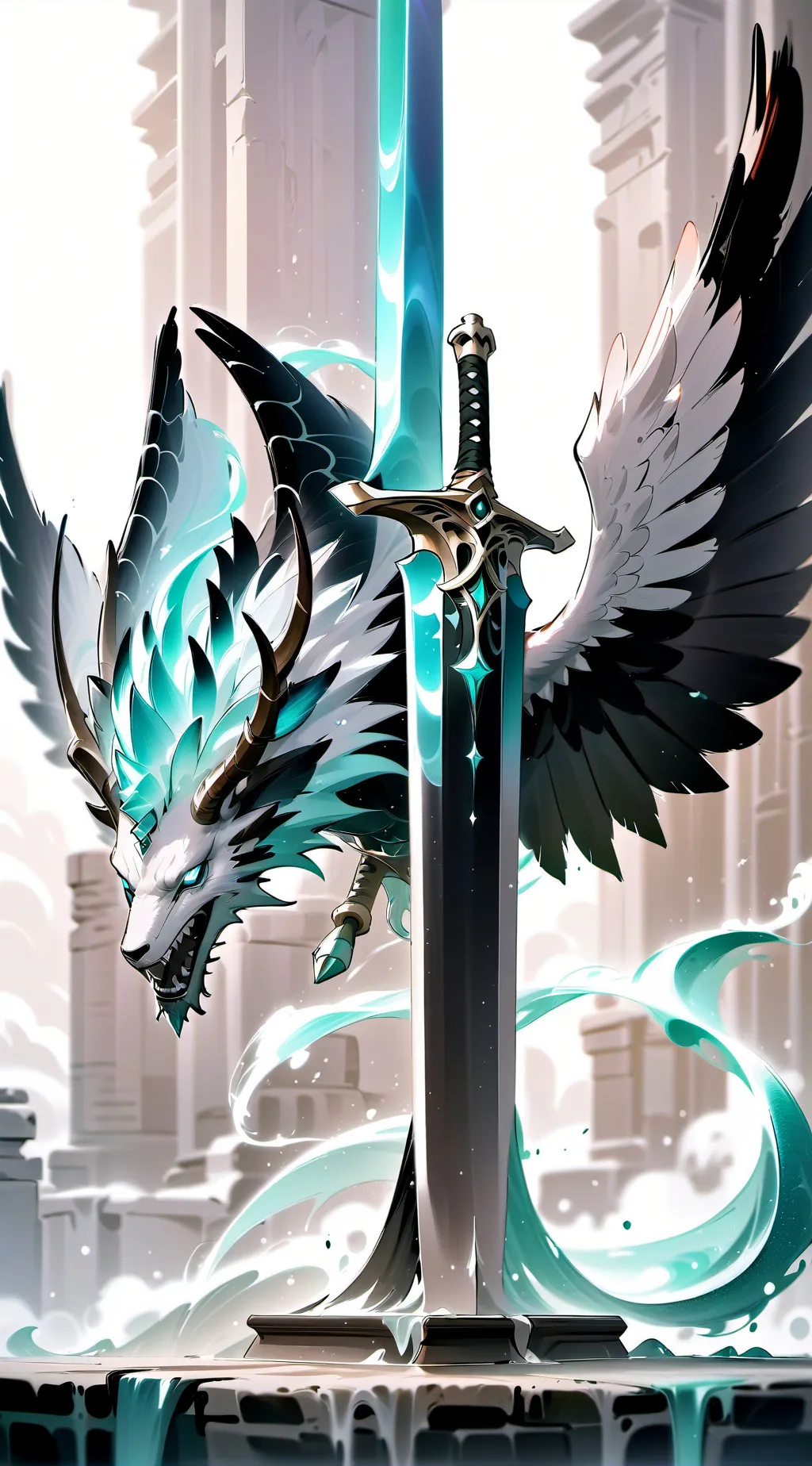 ai character: Dragif paradise background