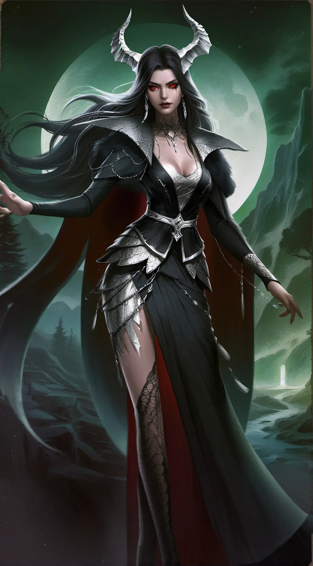 ai character: Lunaria background