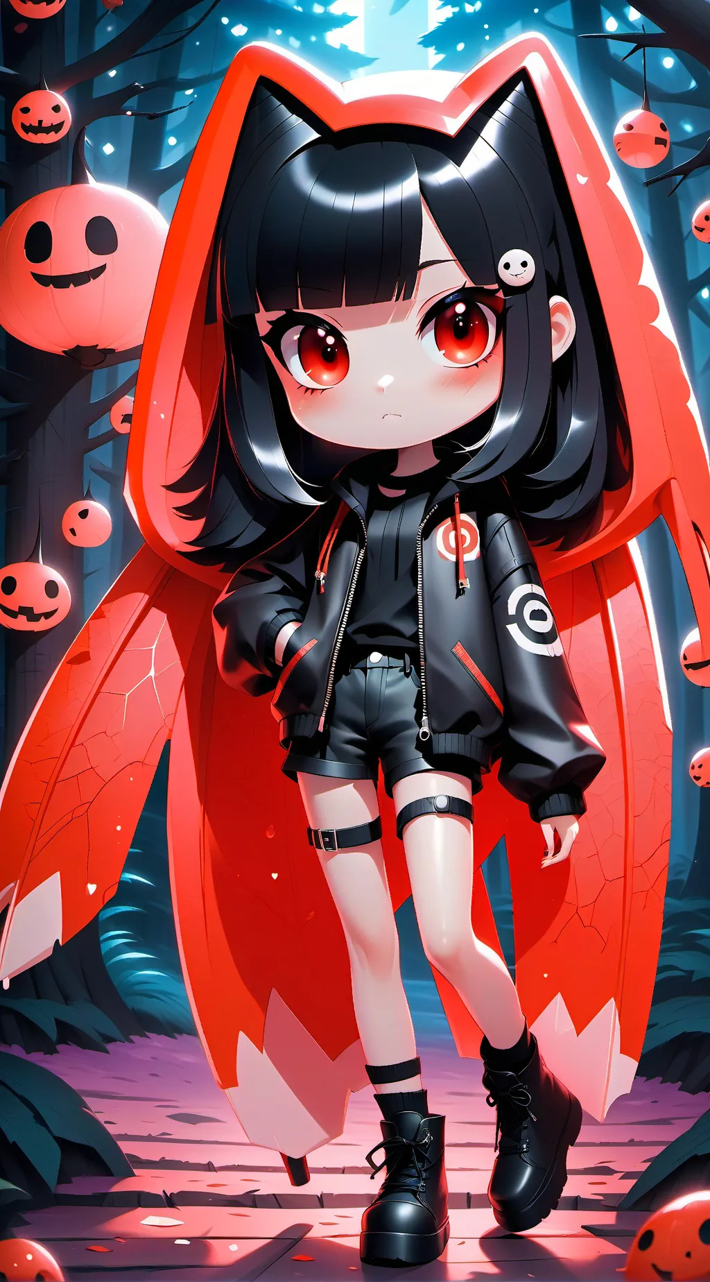 ai character: LUVLY-BOO background
