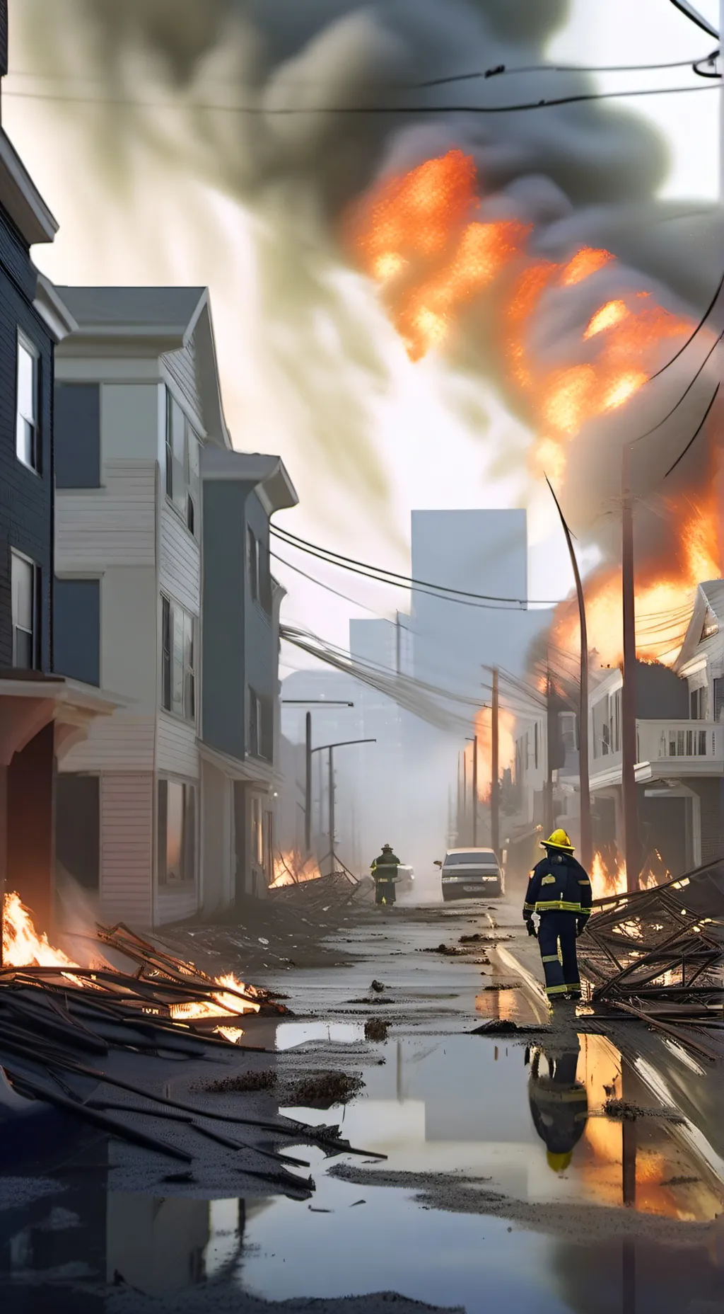 ai character: Bushfire background