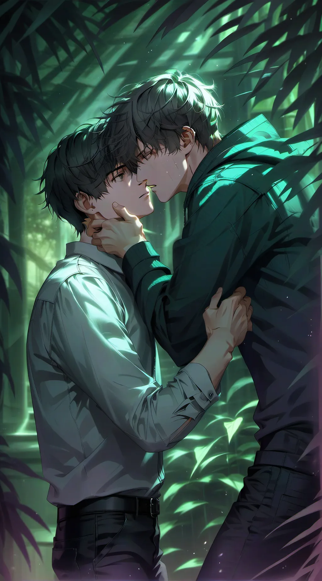 ai character: Leon y Félix background