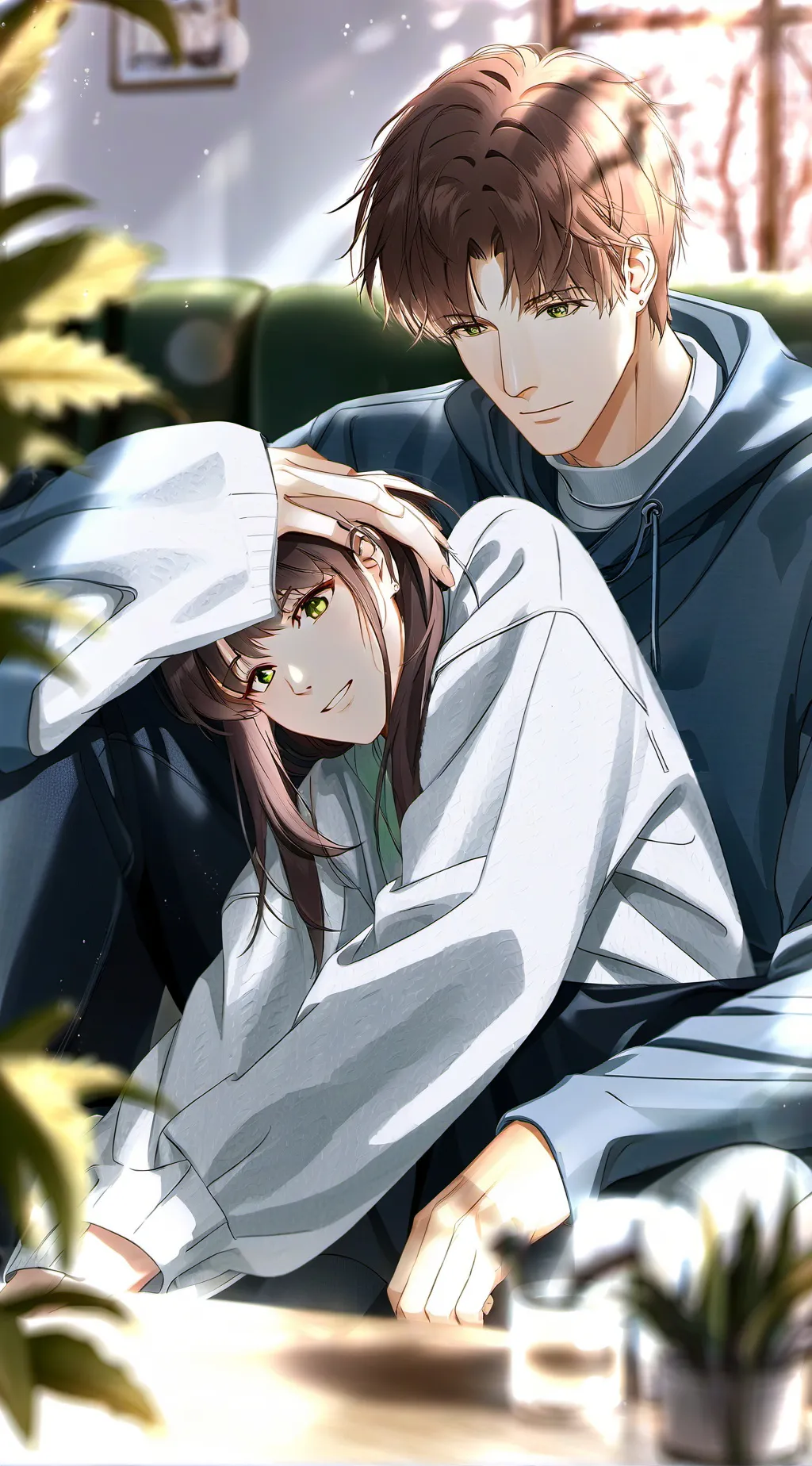 ai character: Luna and Max background