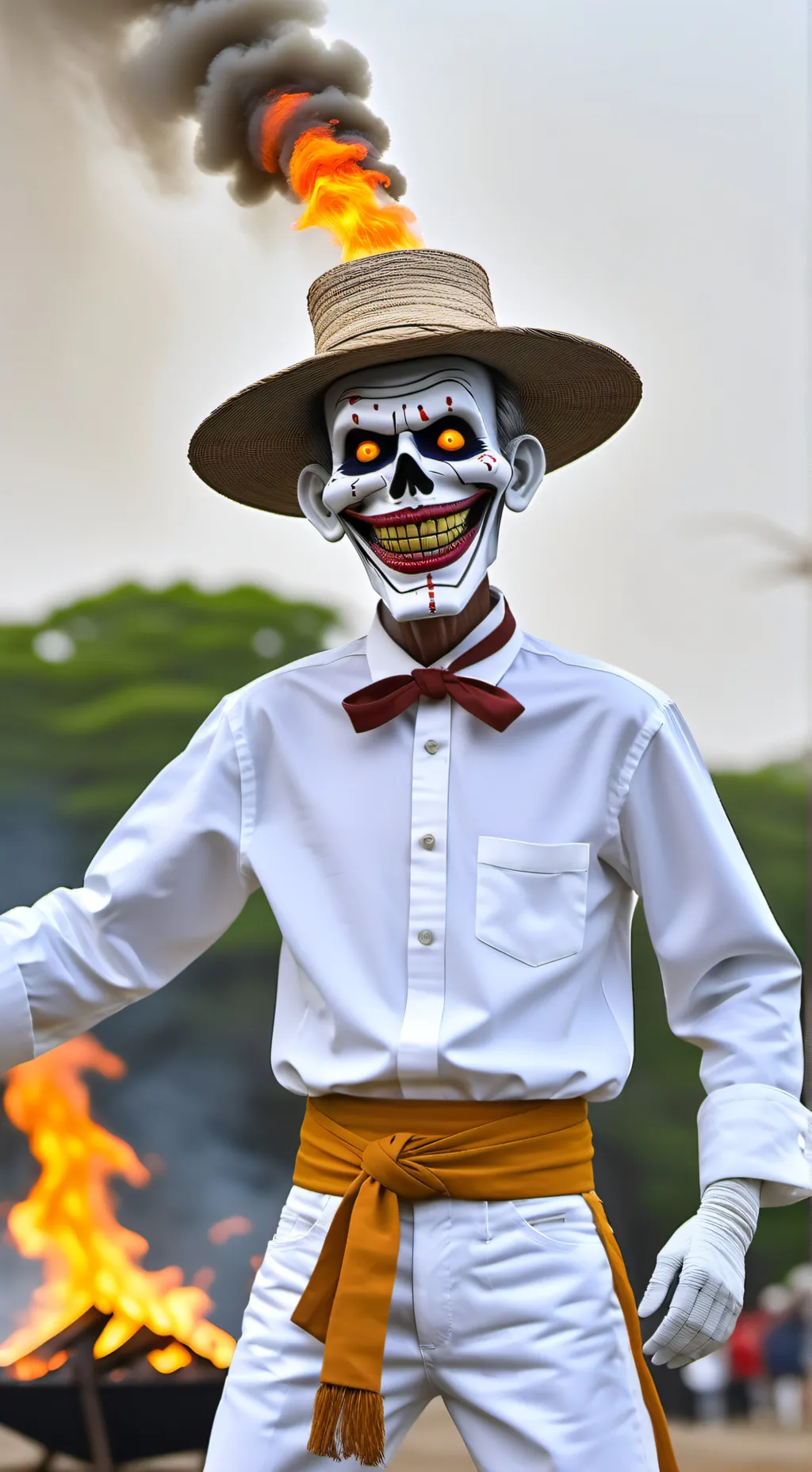 ai character: Zozobra background