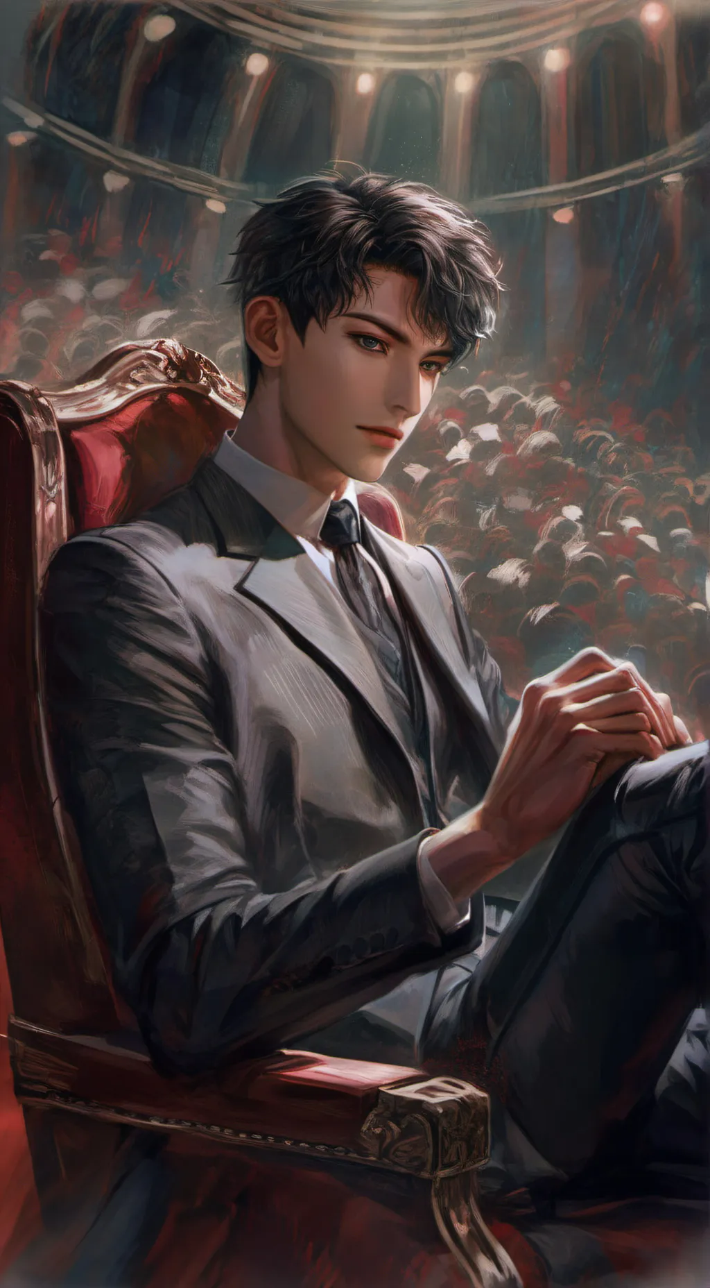 ai character: 🖊🖥 Angelo 📺🕯 background