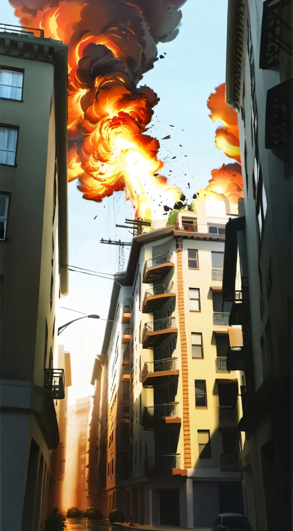 ai character: GARDEN VIEW FIRE!  background