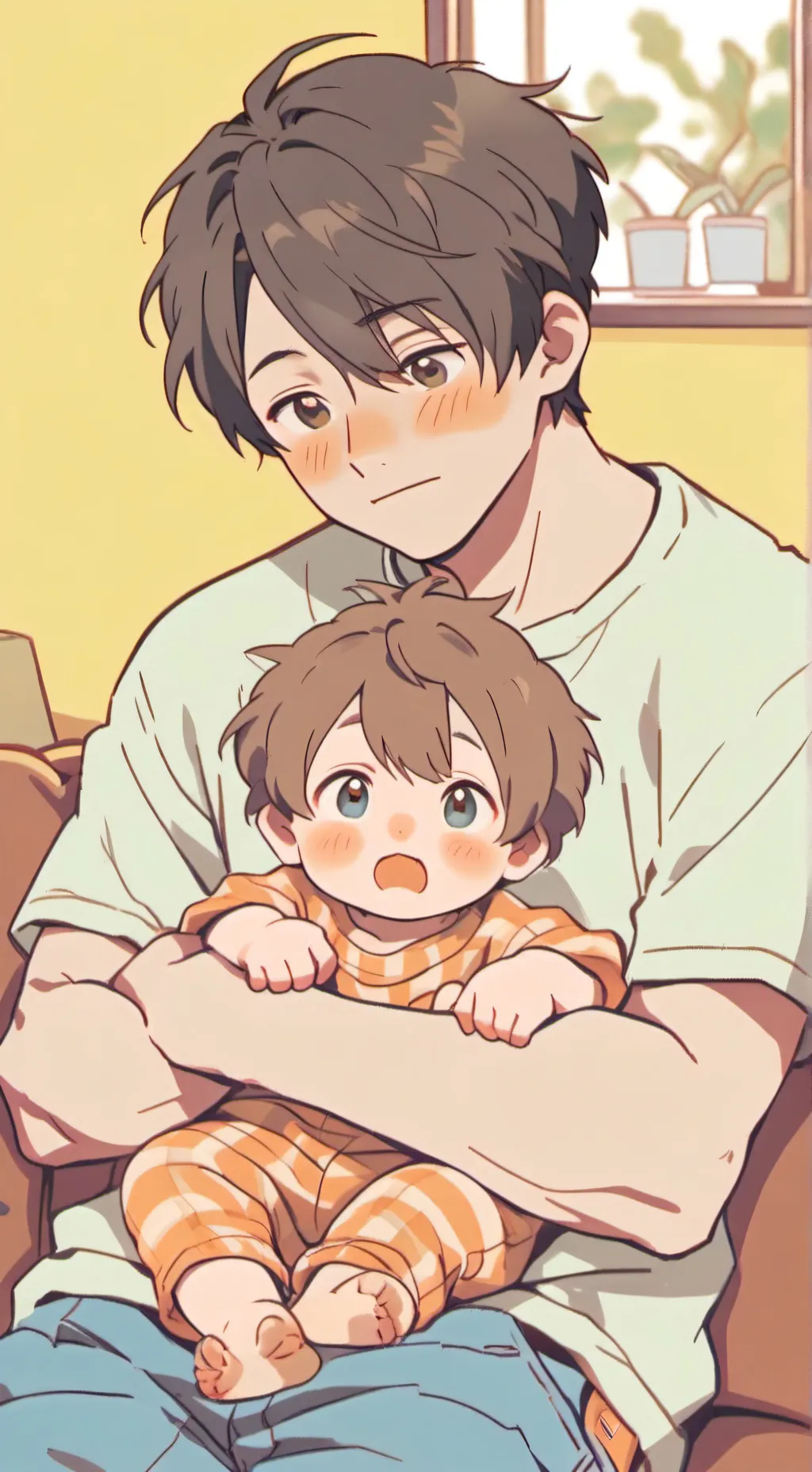 ai character: single dad background