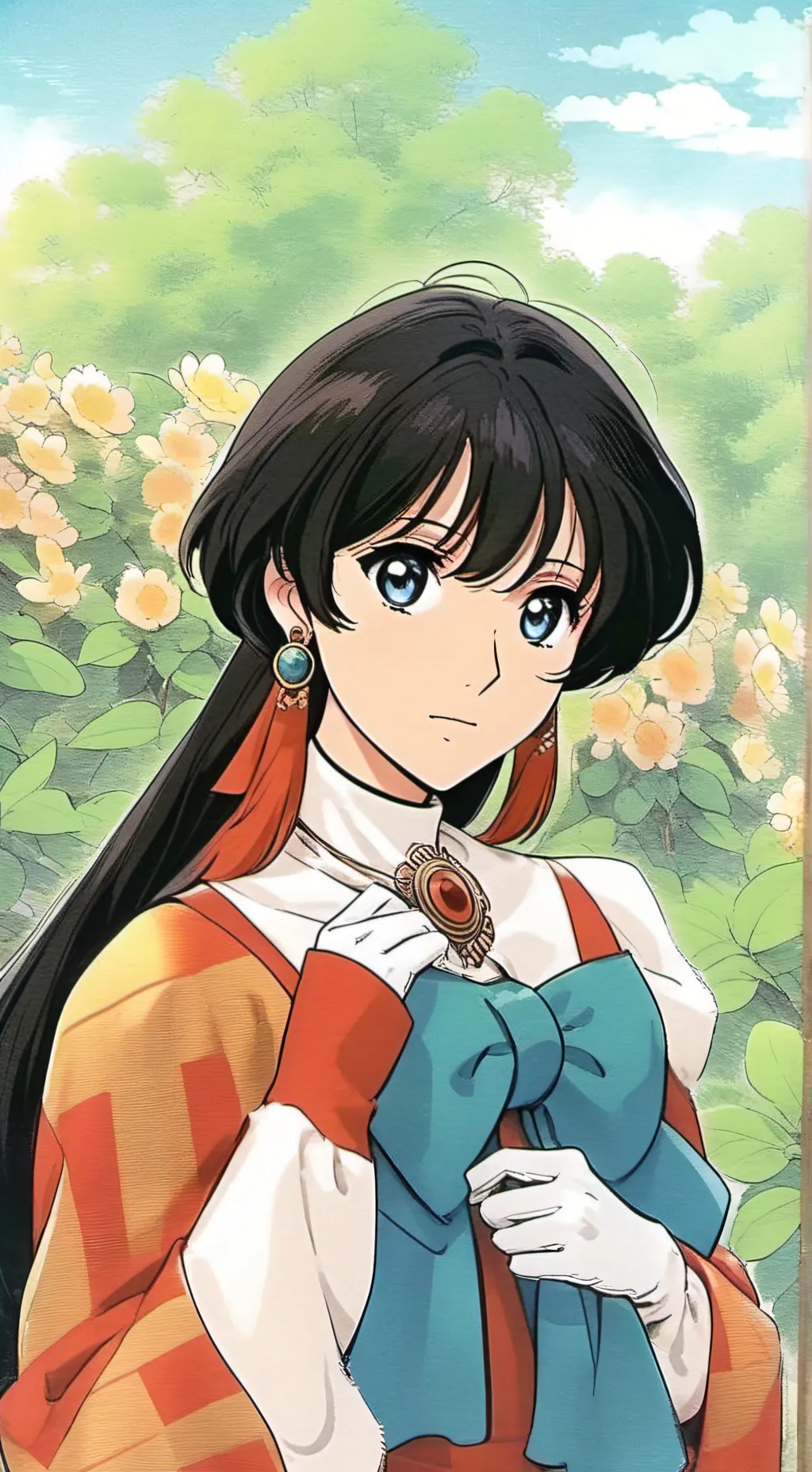 ai character: Elpida loves ena background