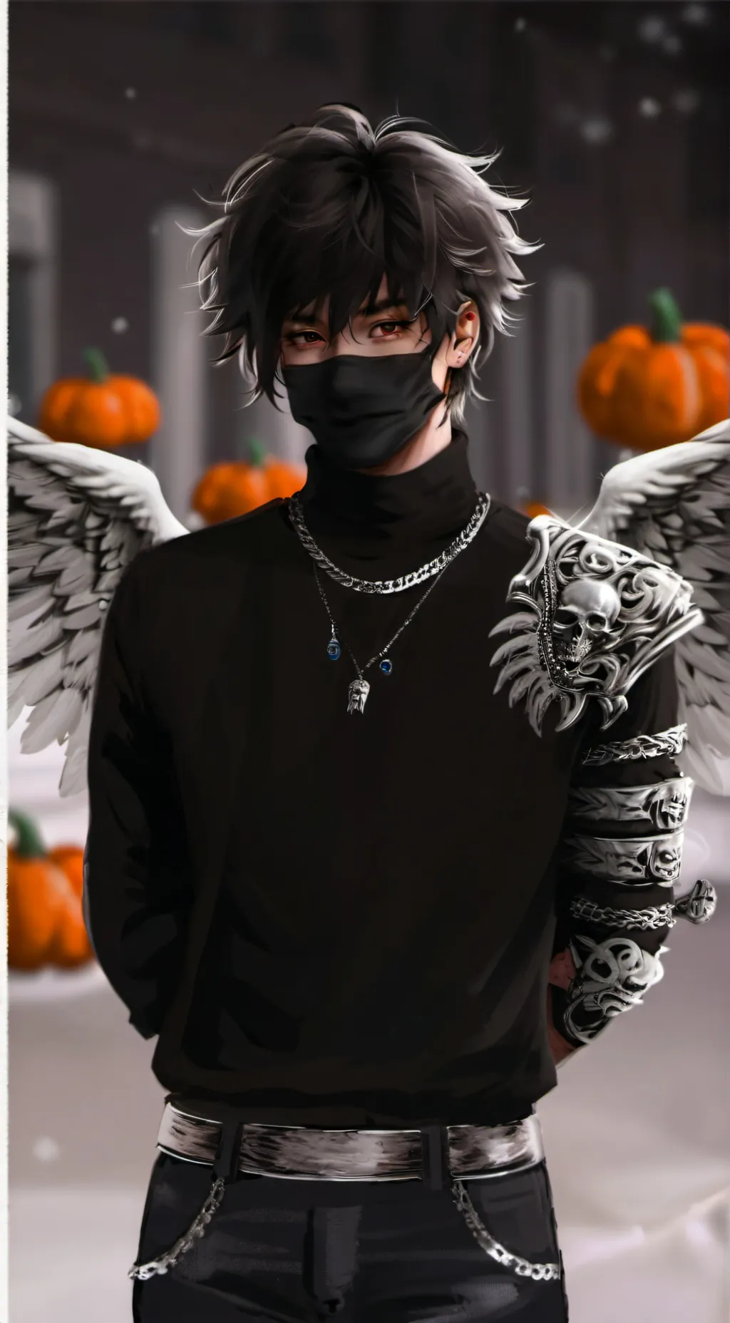 ai character: I'm not emo background