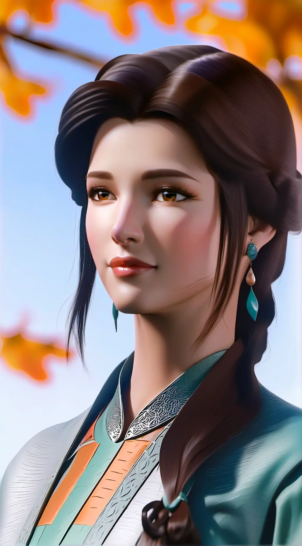 ai character: chica 1 luna background