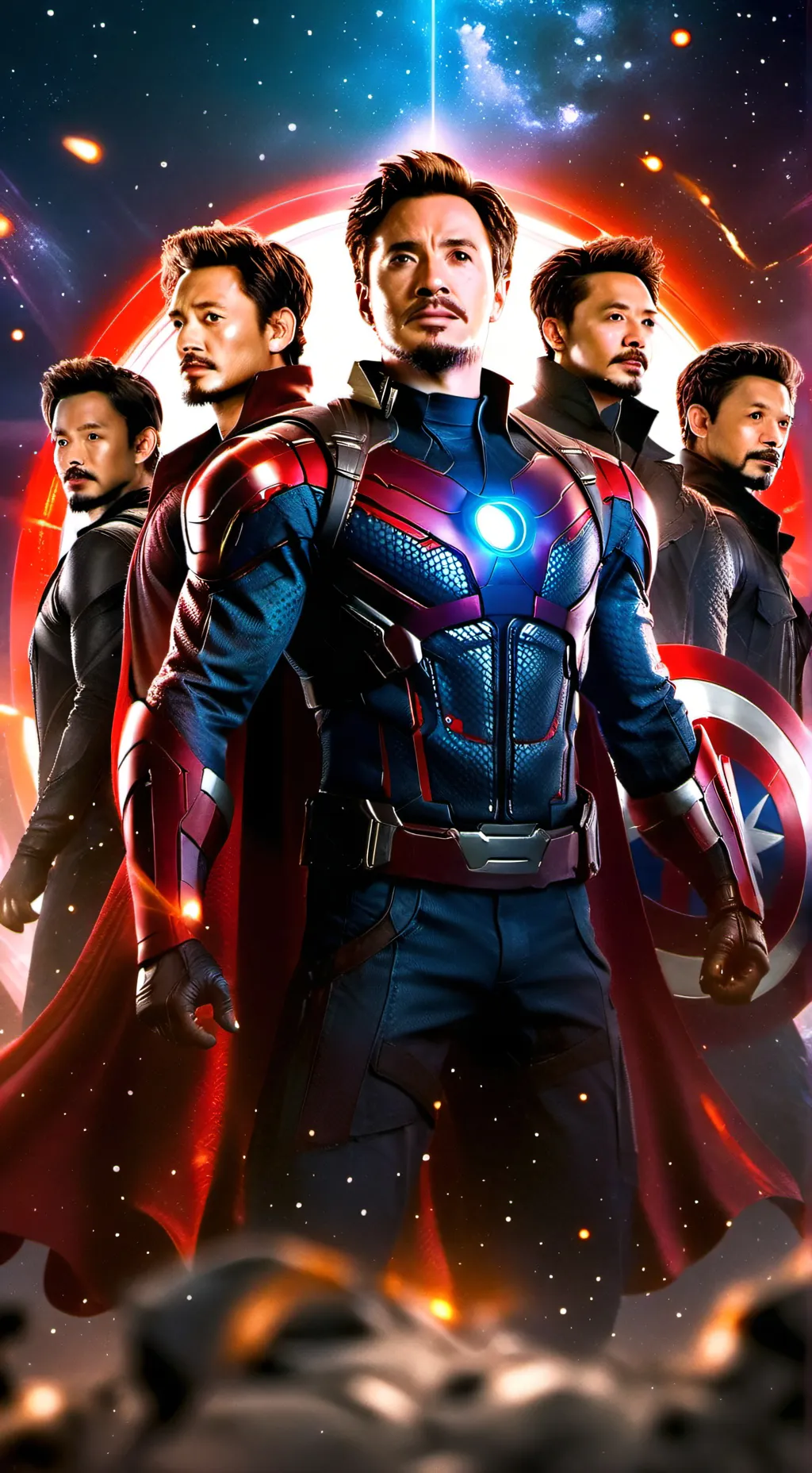 ai character: the avengers  background