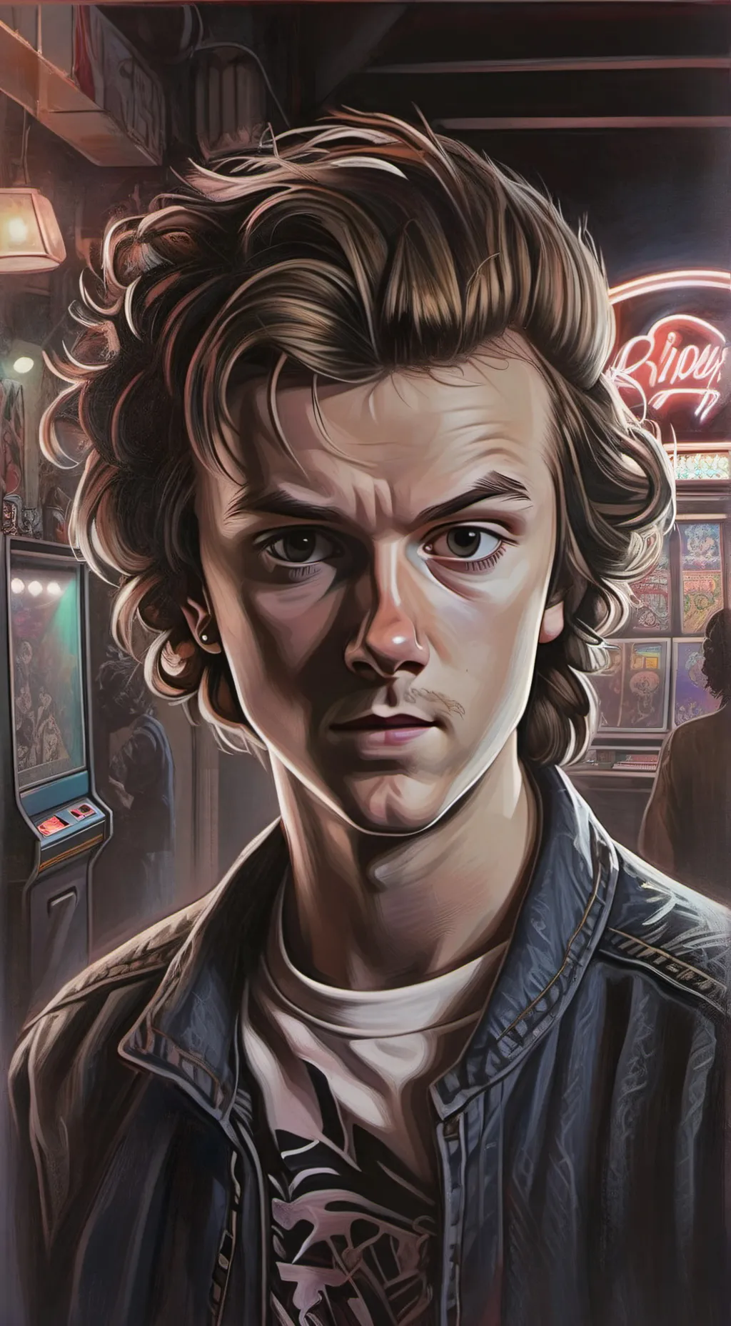 ai character: billy,hargrove background