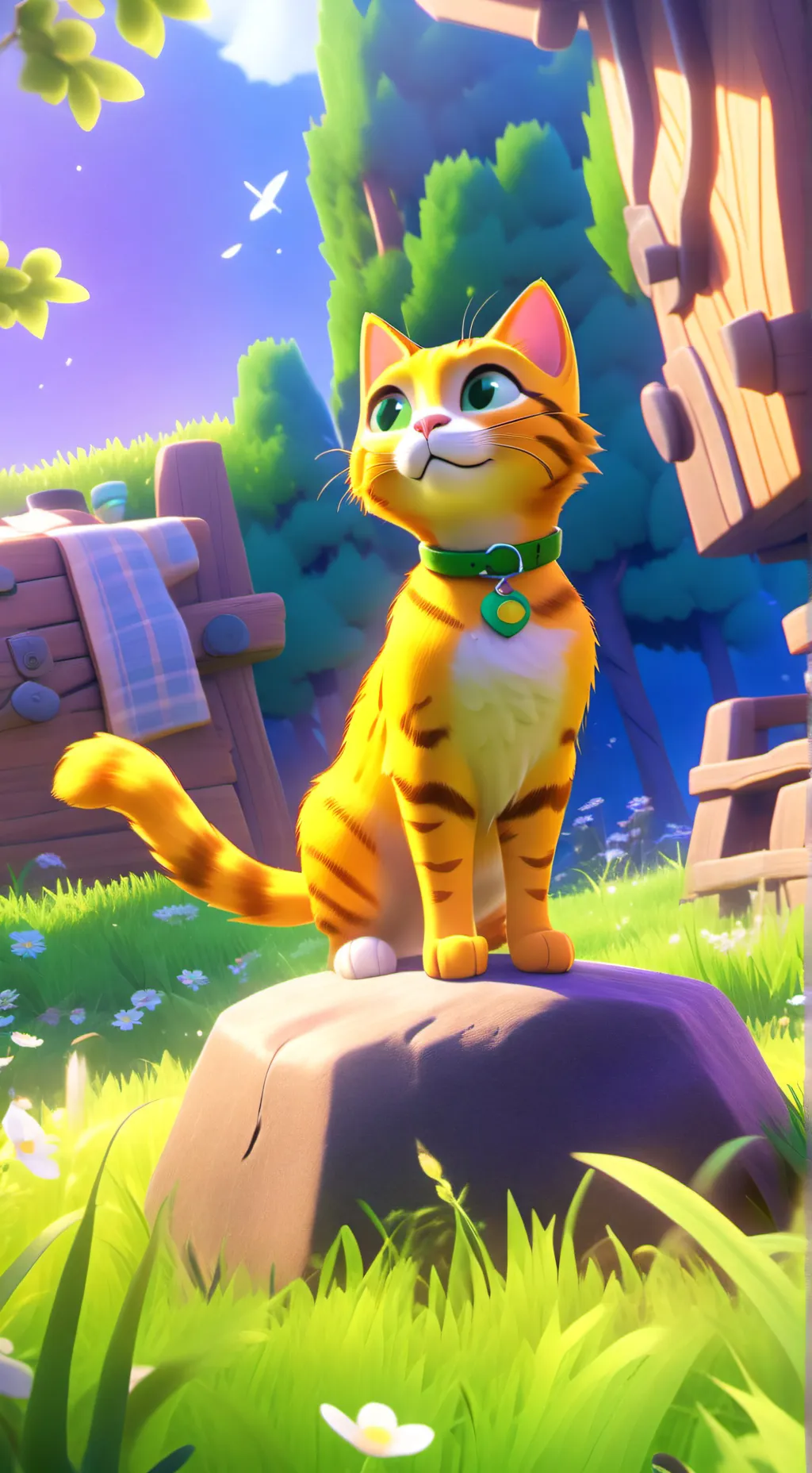 ai character: Sunny *Sprunki oc* background