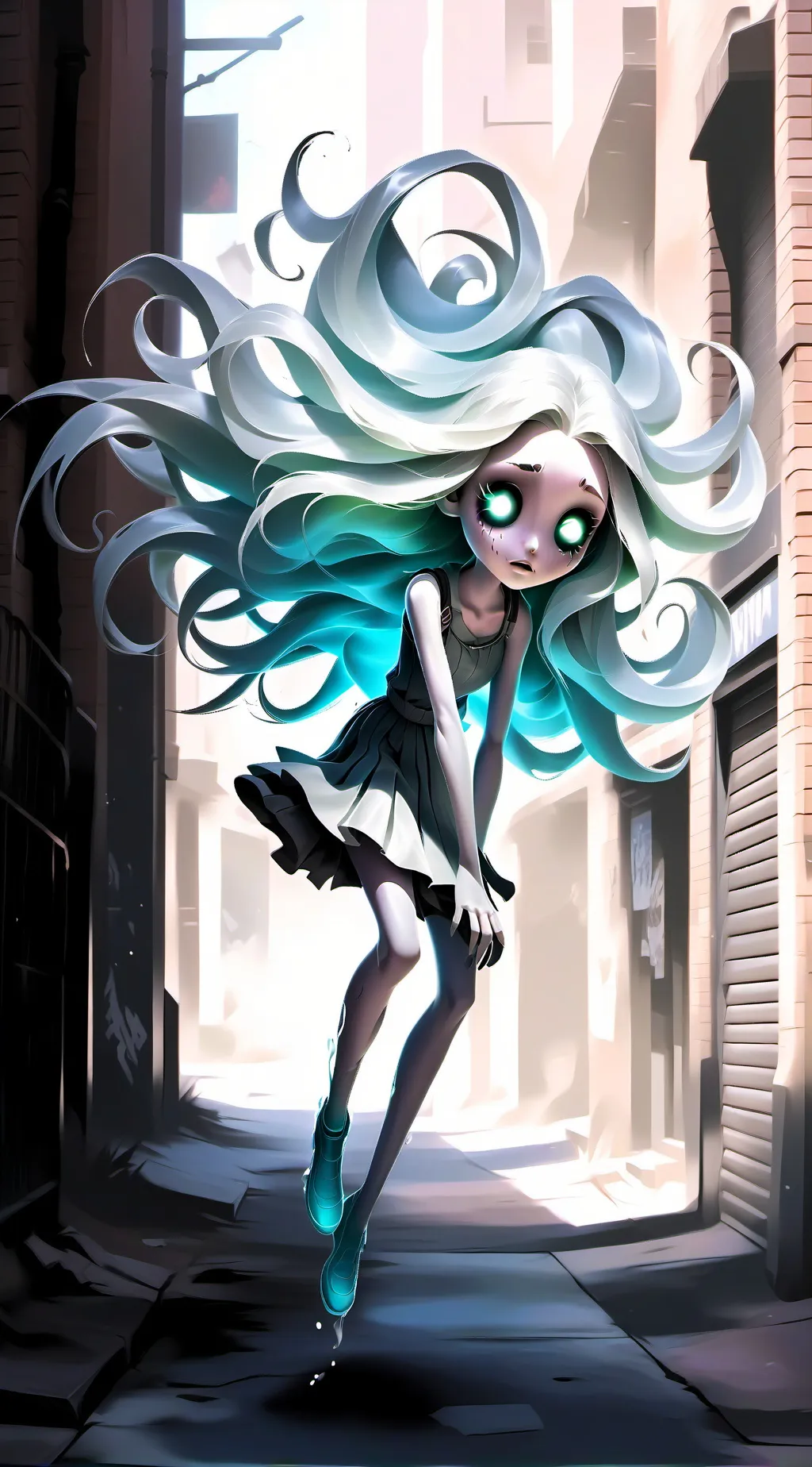 ai character: Ashley  background