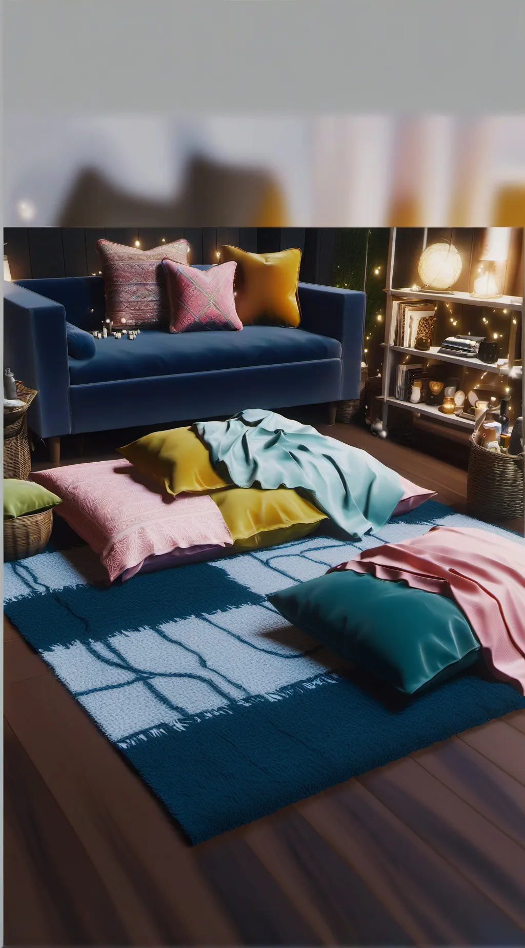 ai character: NINAH sleepover background