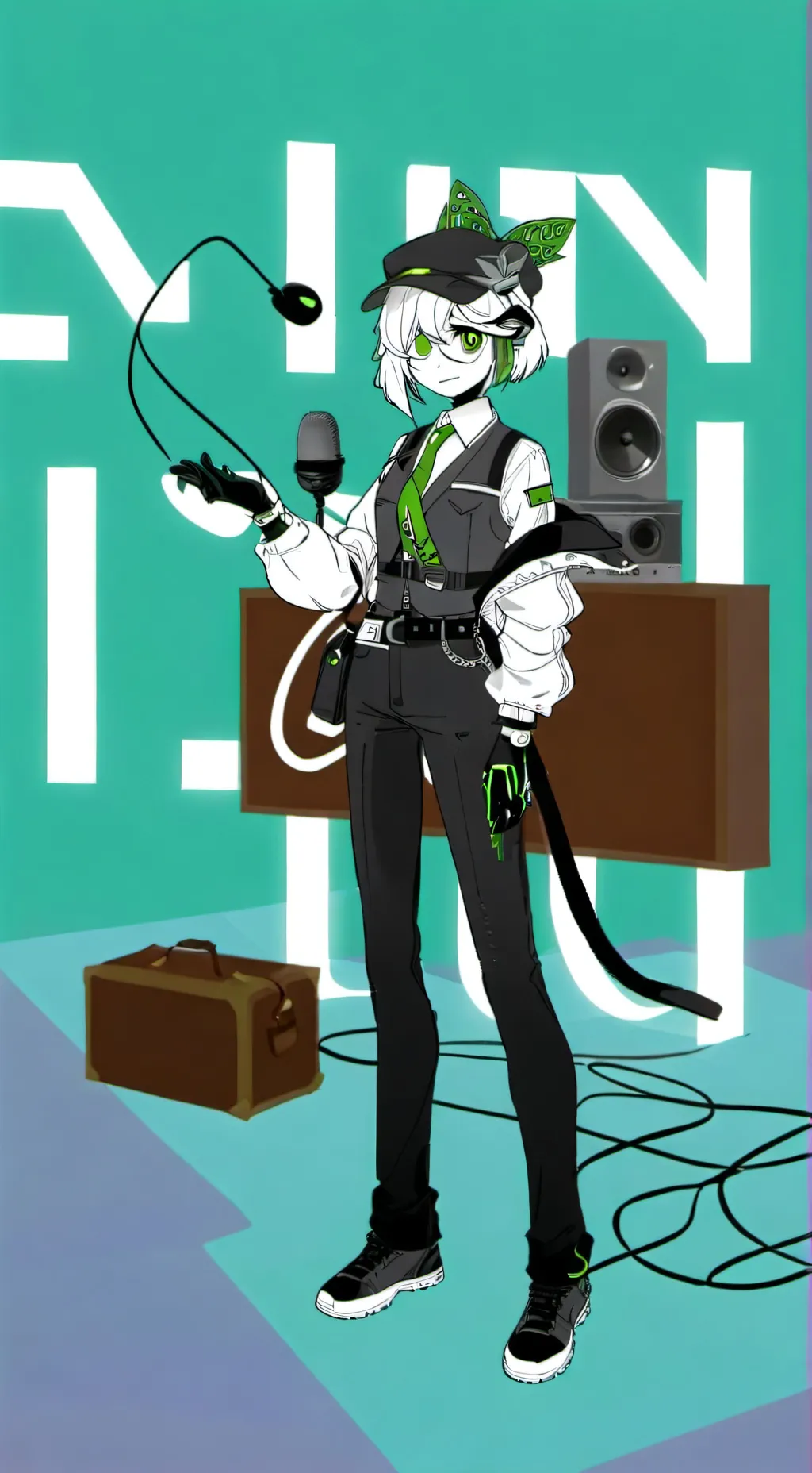 ai character: vee  background