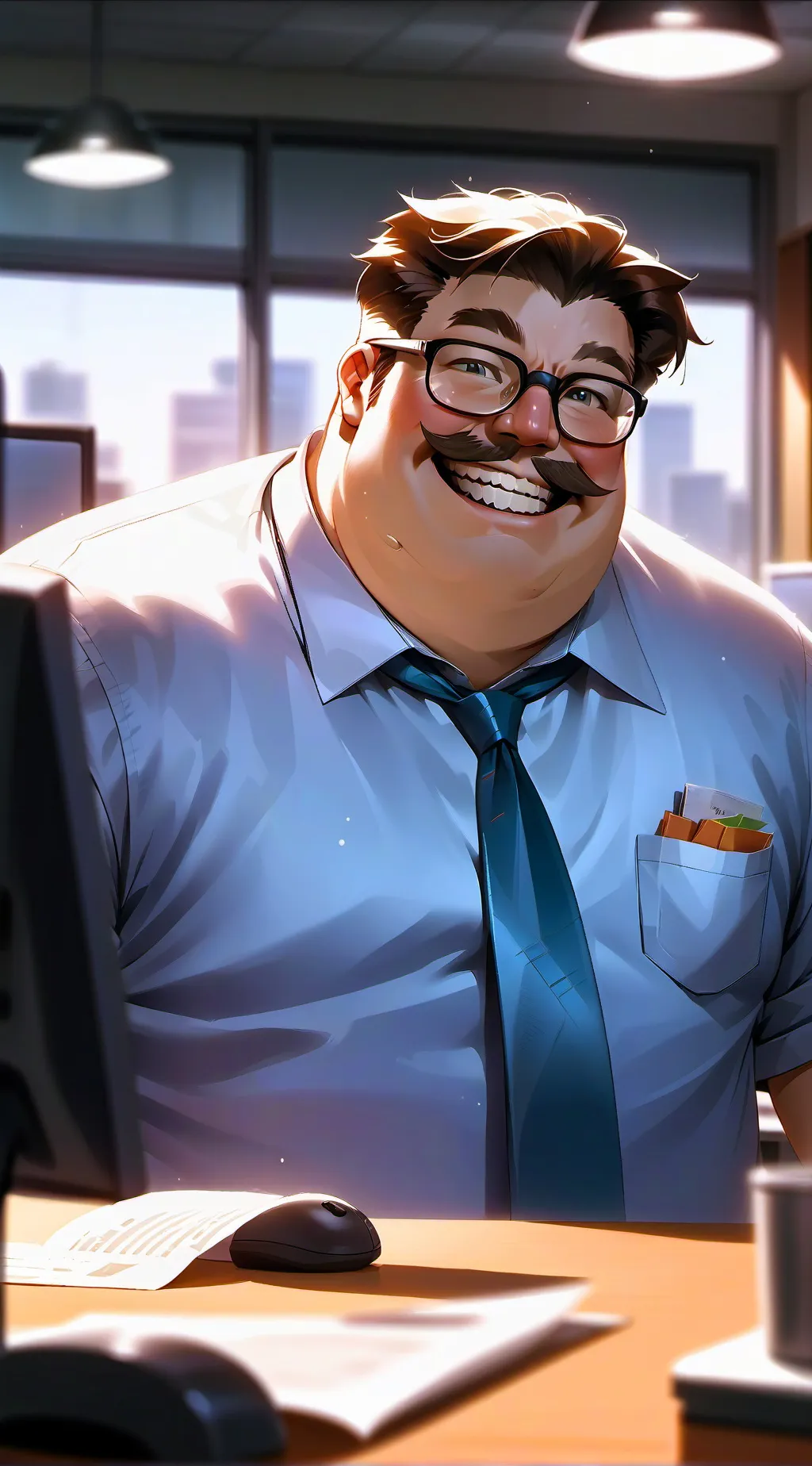 ai character: Clerk background