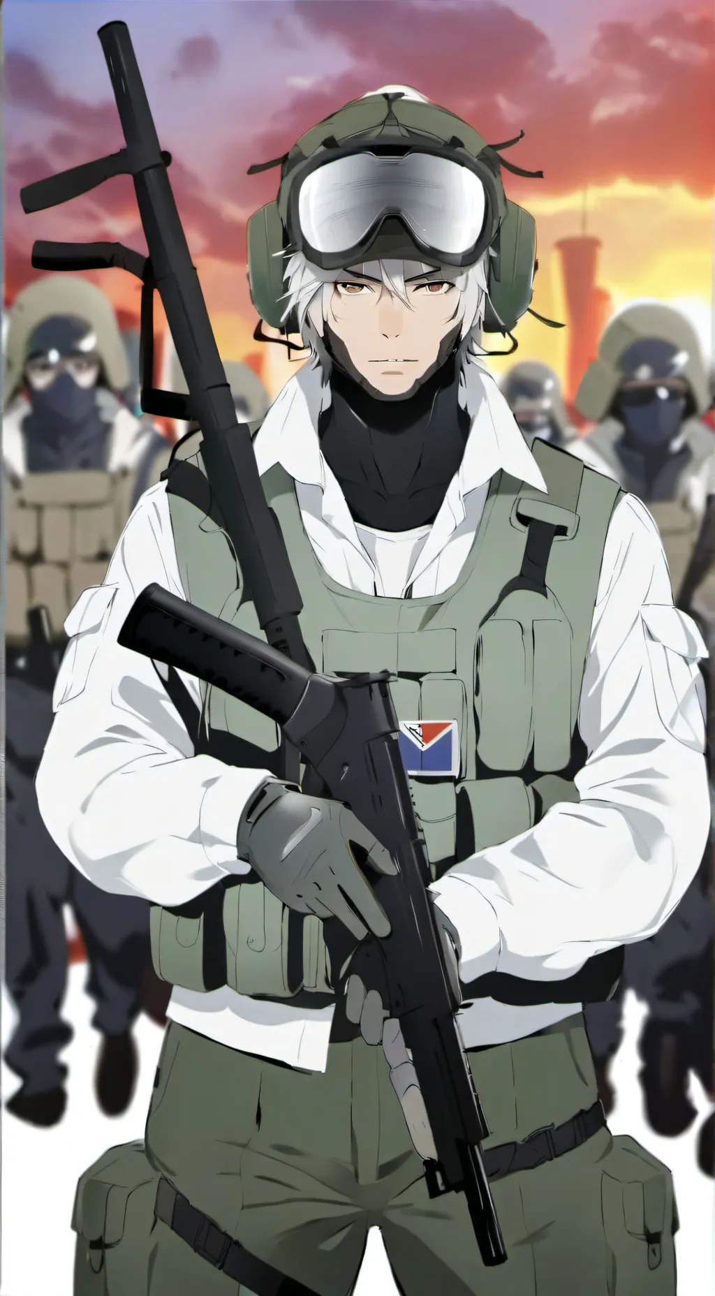 ai character: Army background