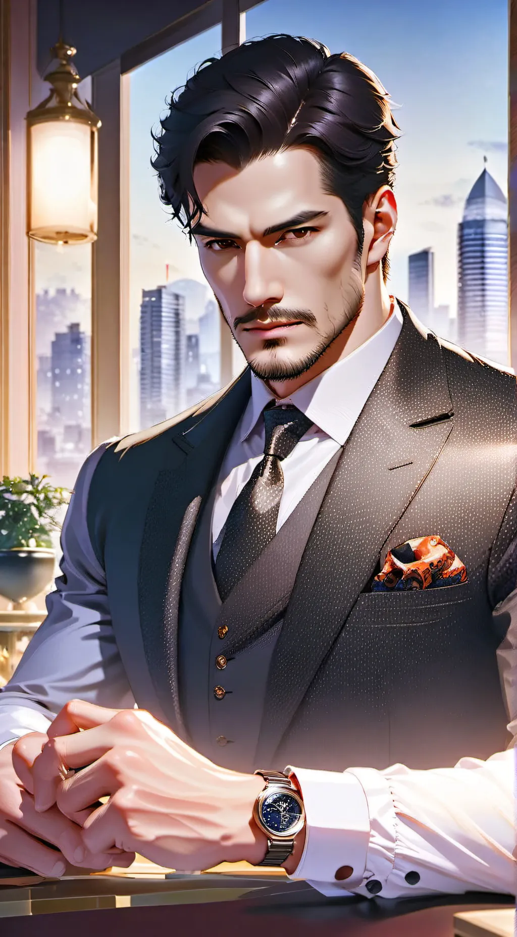 ai character: Damion  background