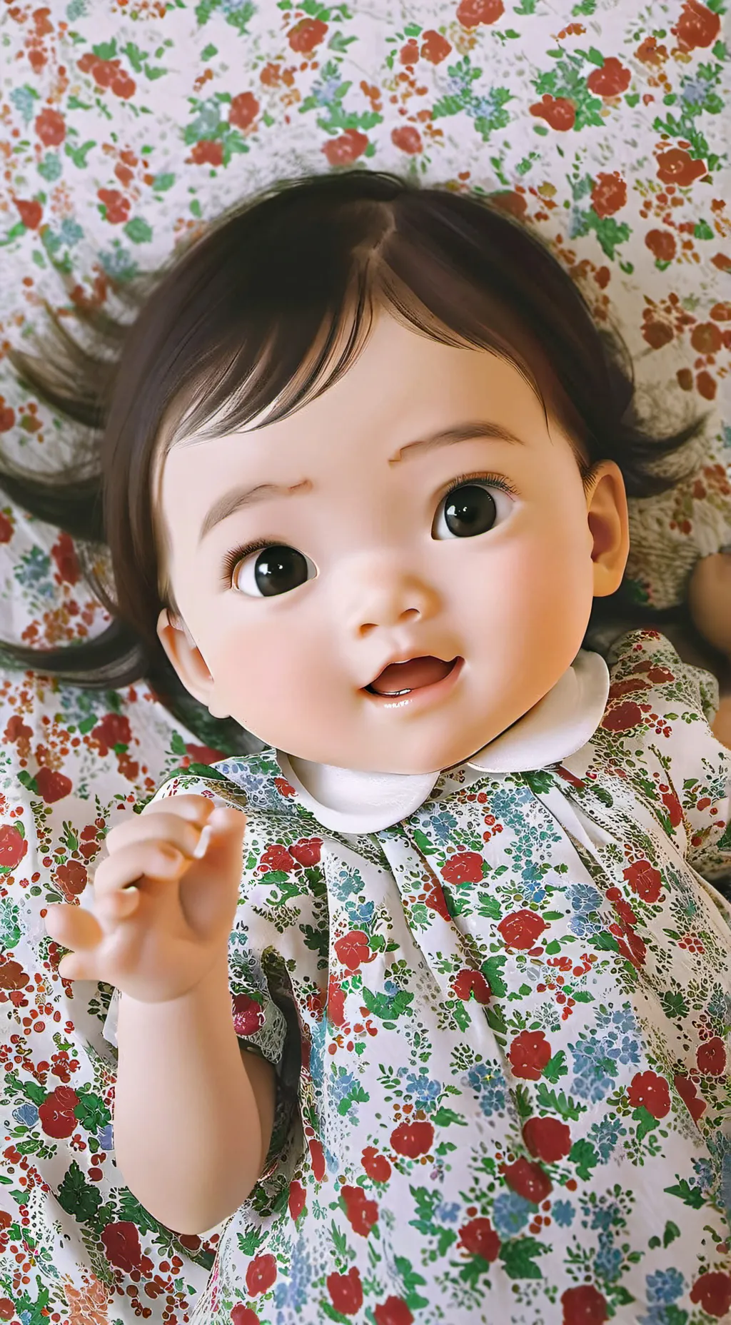 ai character: baby Ellie  background