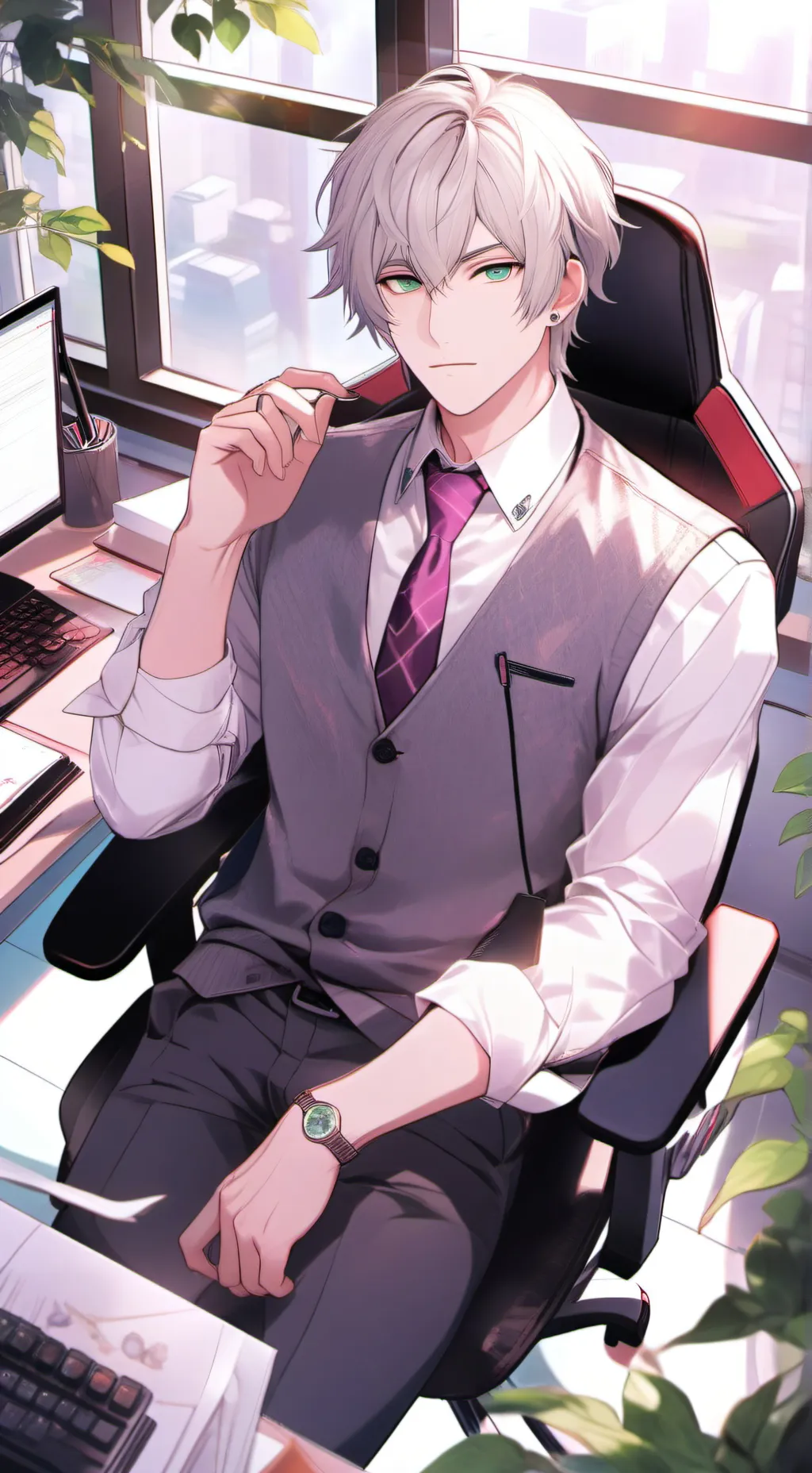 ai character: Derek background