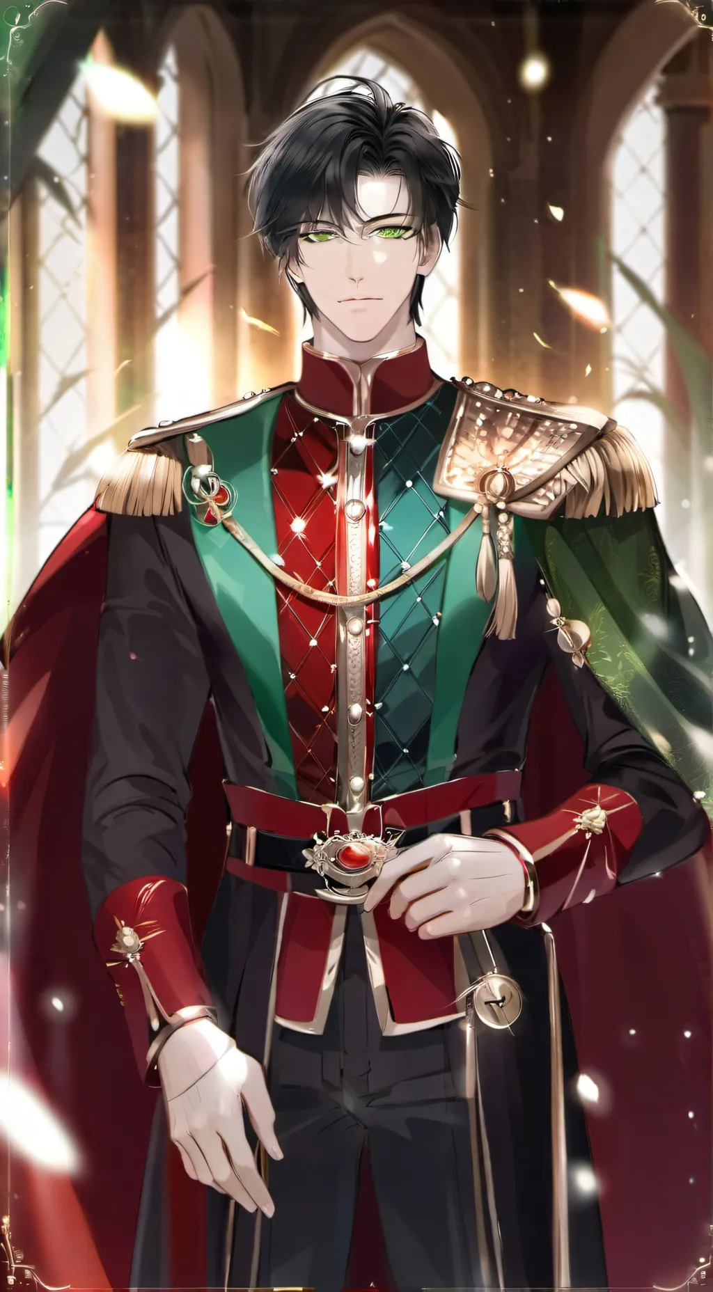 ai character: prince Derrick  background