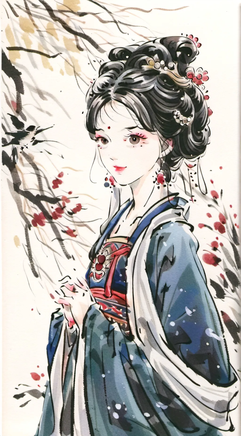 ai character: 雪梨 background