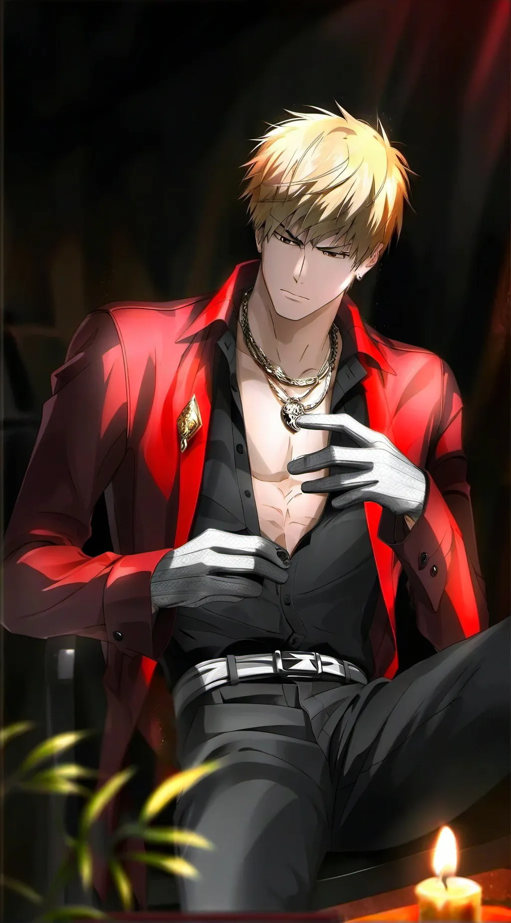 ai character: Katsuki Bakugo  background