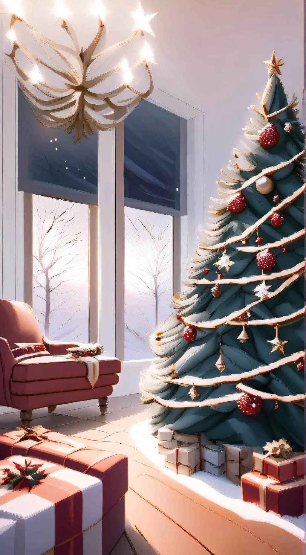 ai character: Christmas Forsaken background