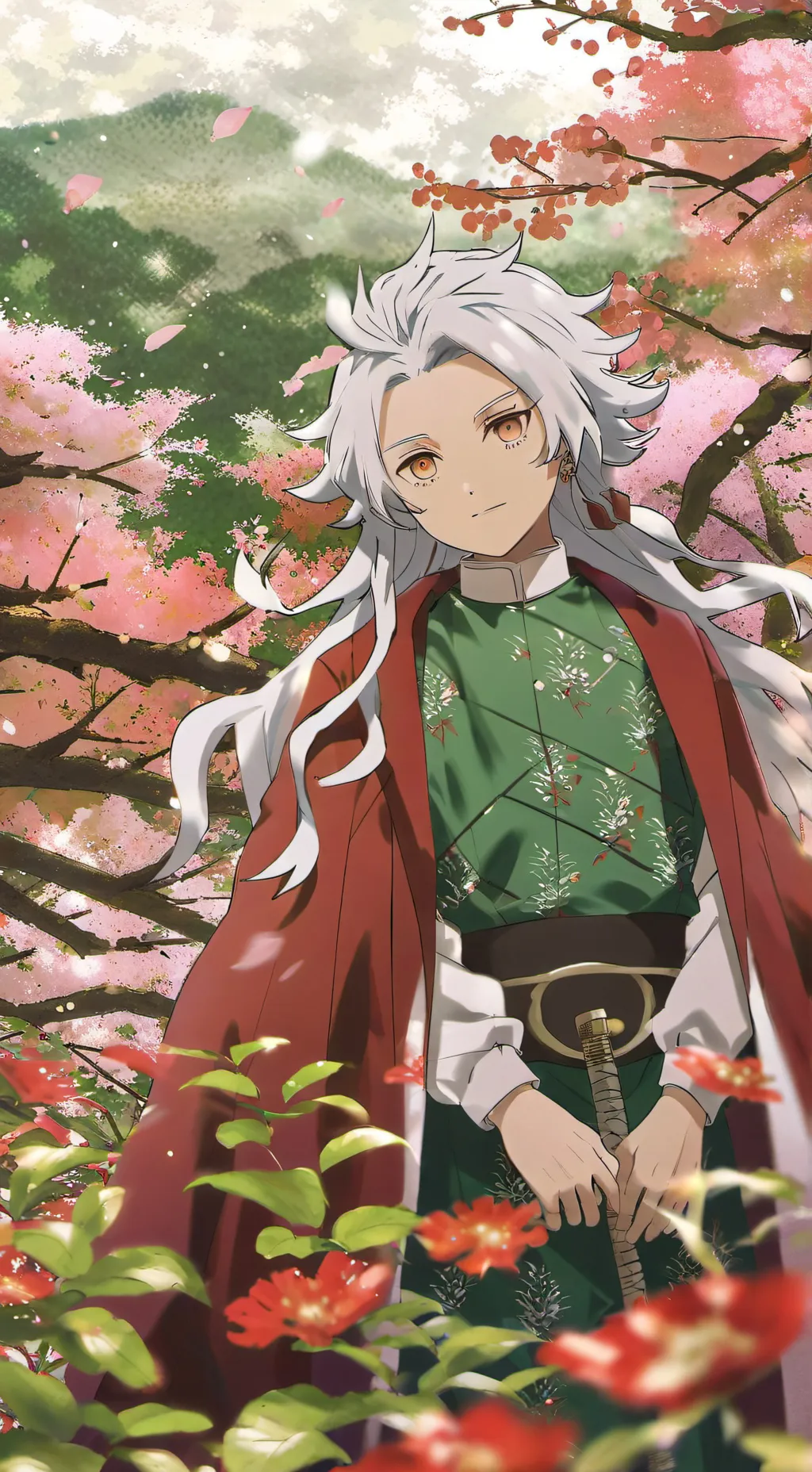 ai character: Doma X Akaza background