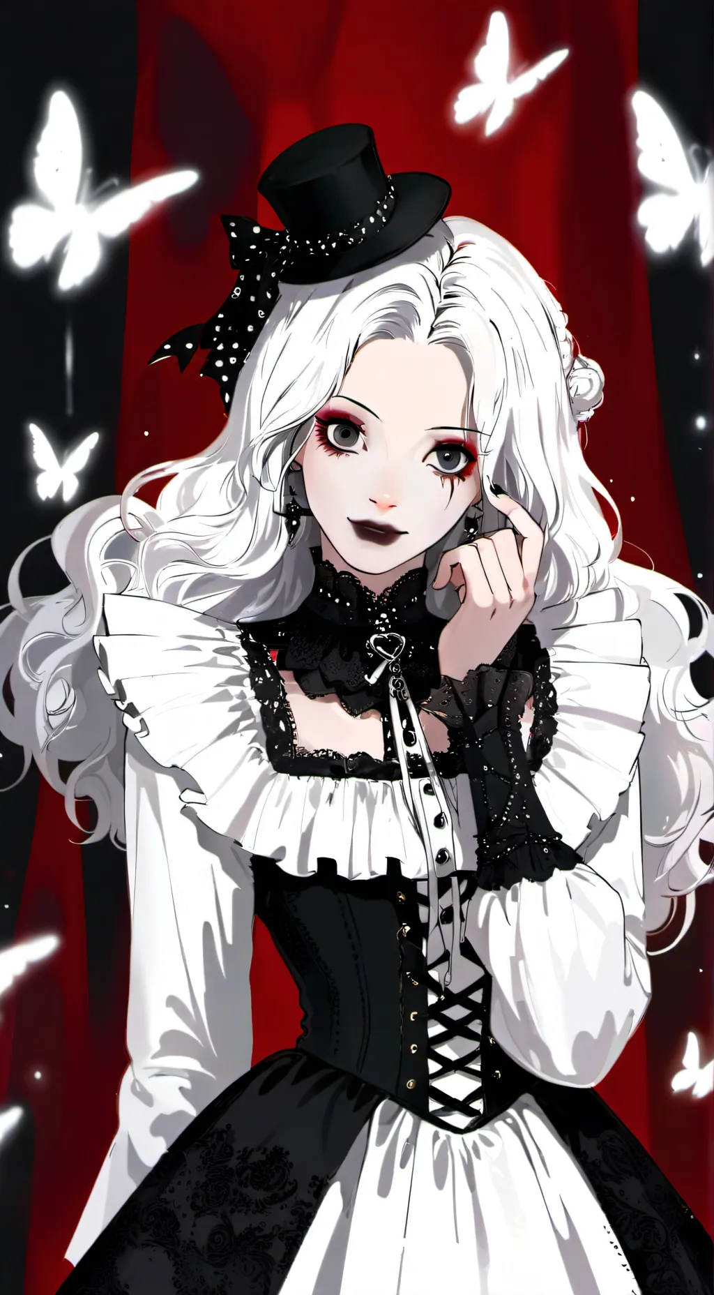 ai character: Morticia background