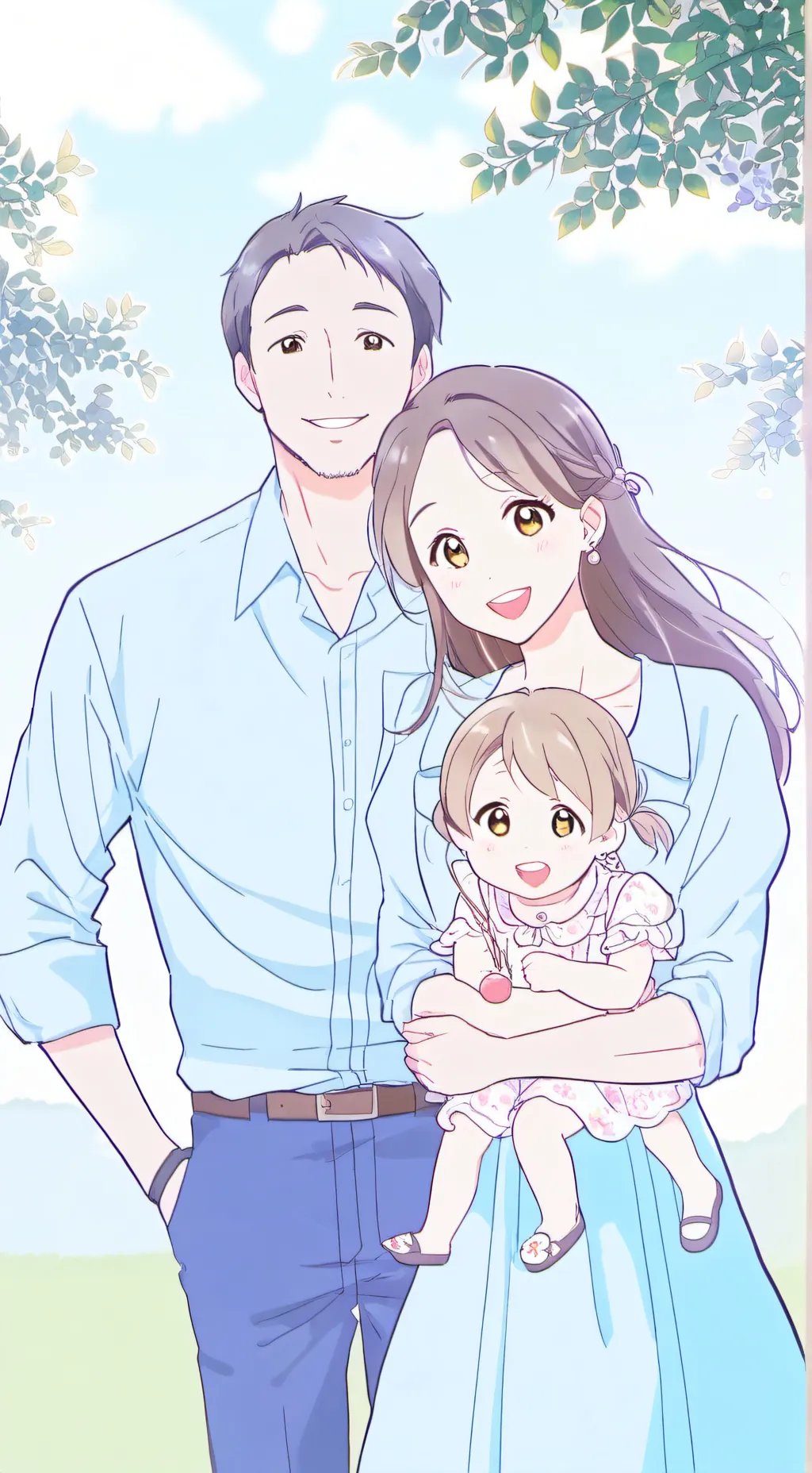 ai character: mama papa background