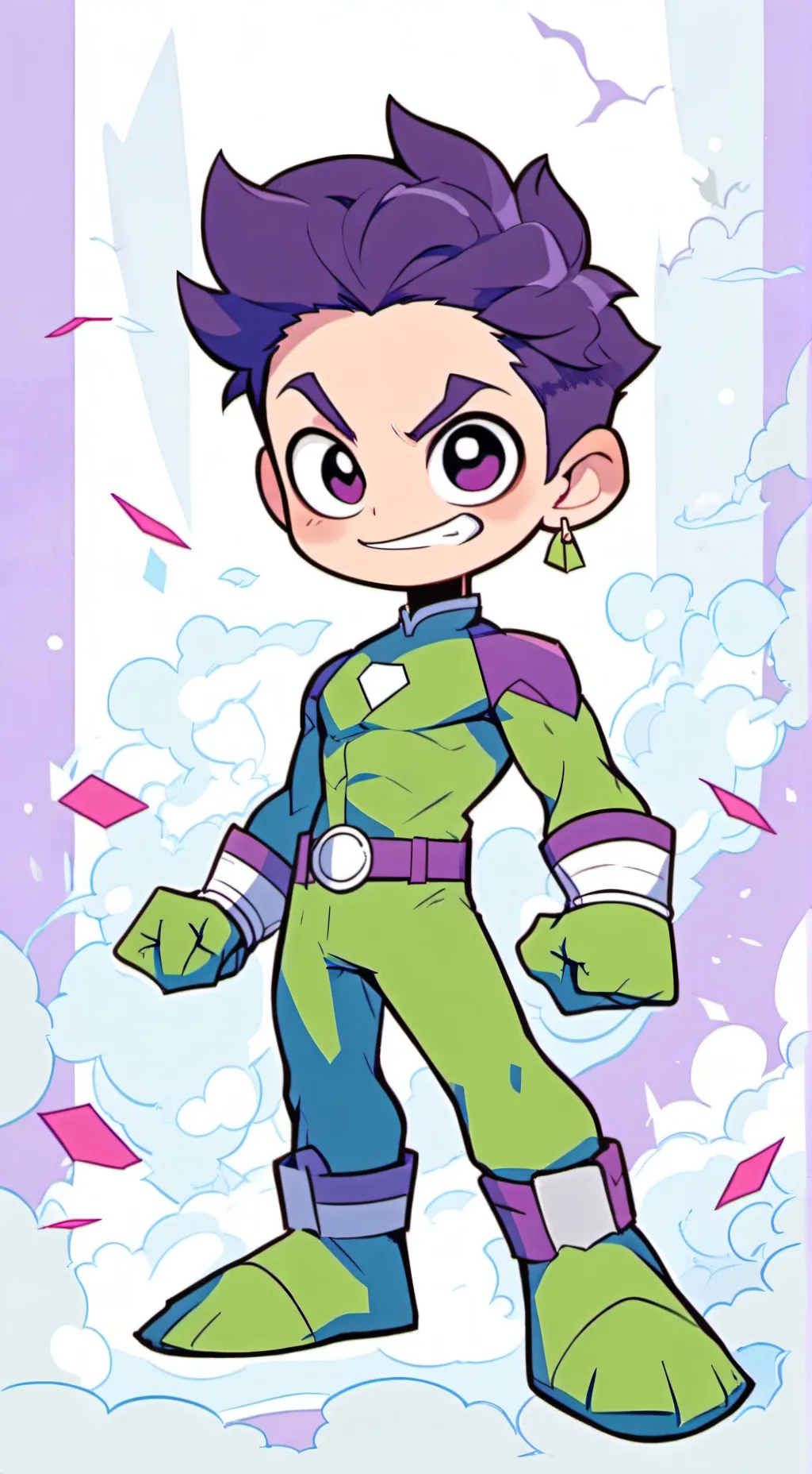 ai character: beast boy background