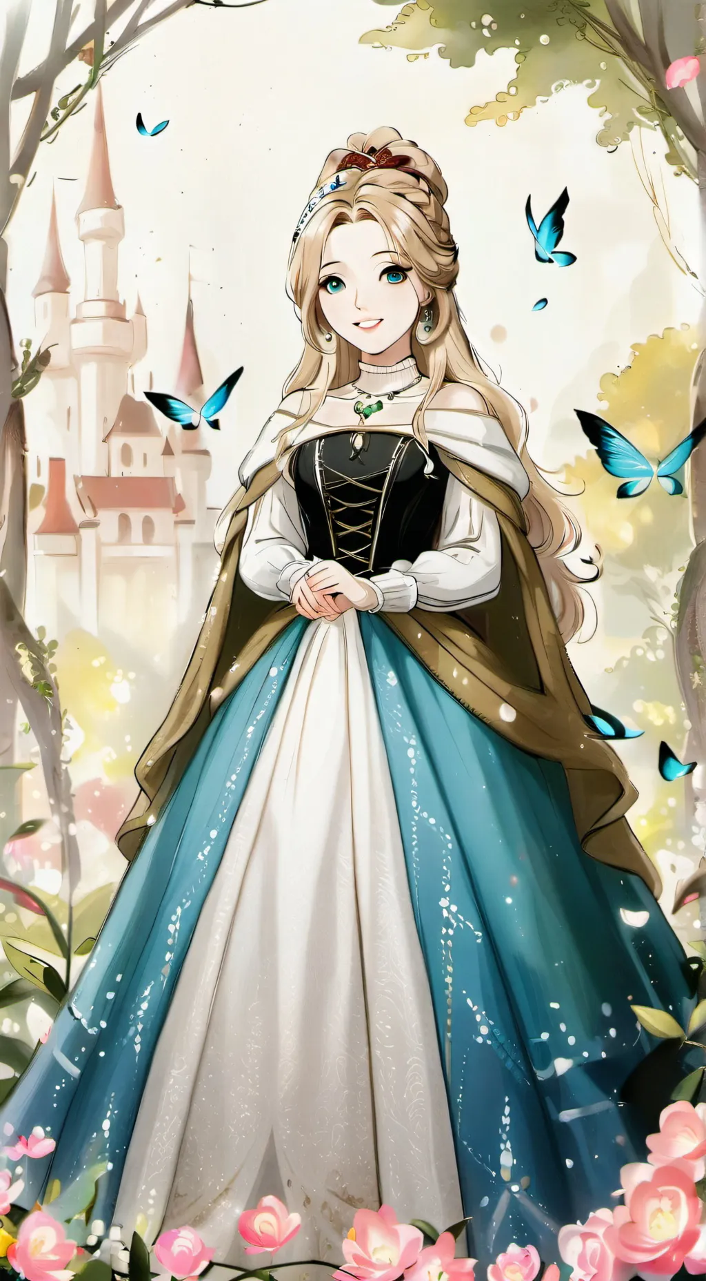 ai character: { princess} background