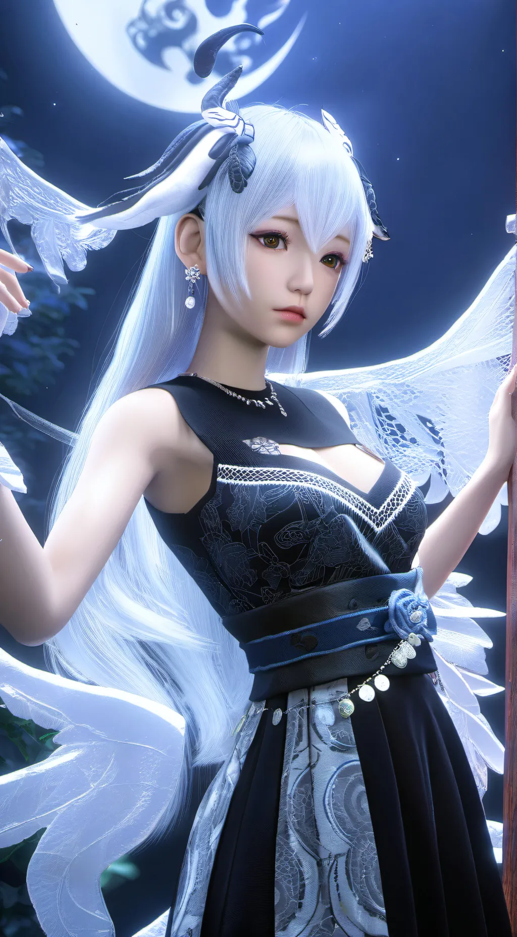 ai character: Blue pick me background