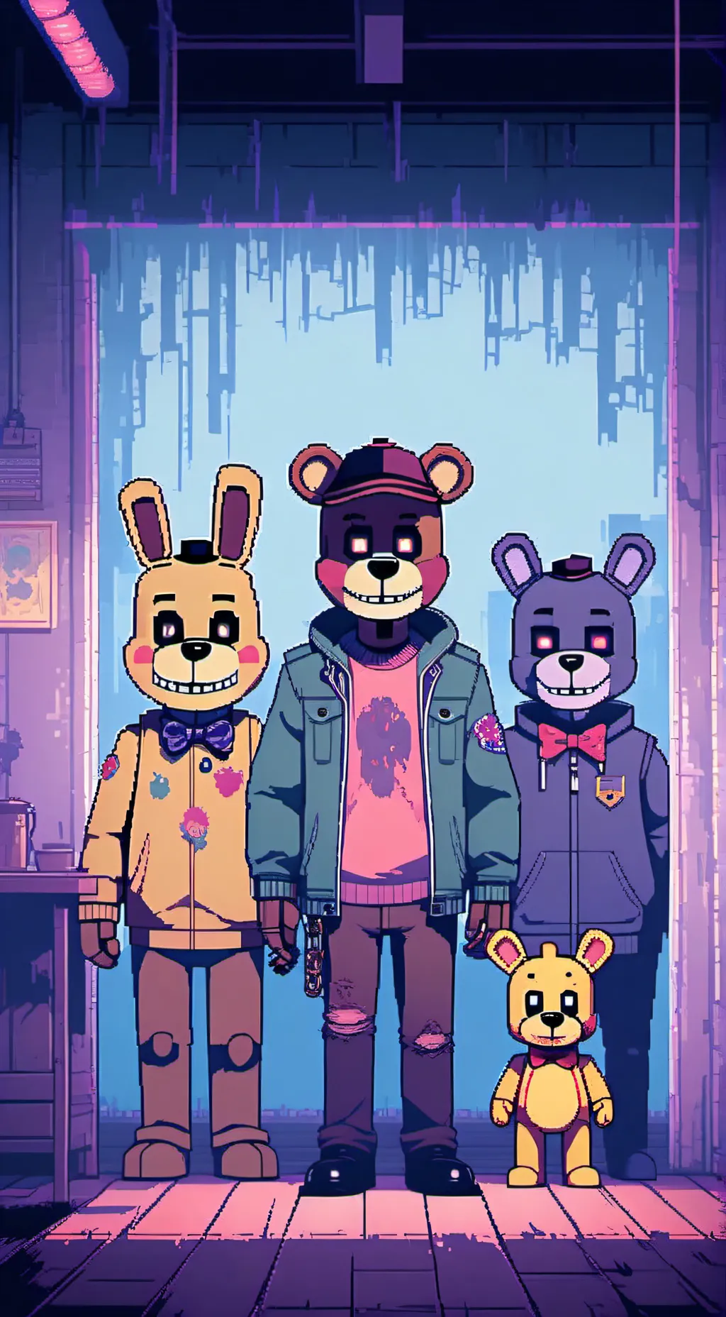 ai character: fnaf missing kids background