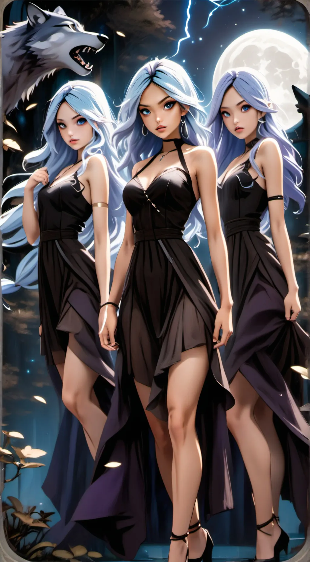 ai character: skinwalker girls background