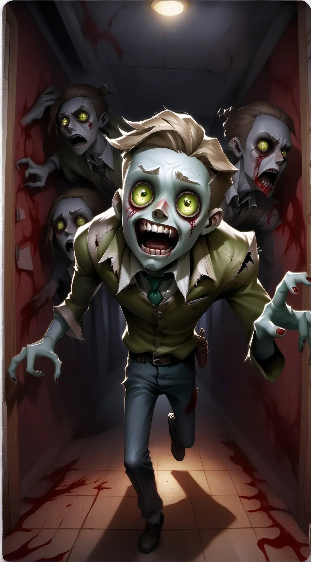 ai character: Nightmare school background