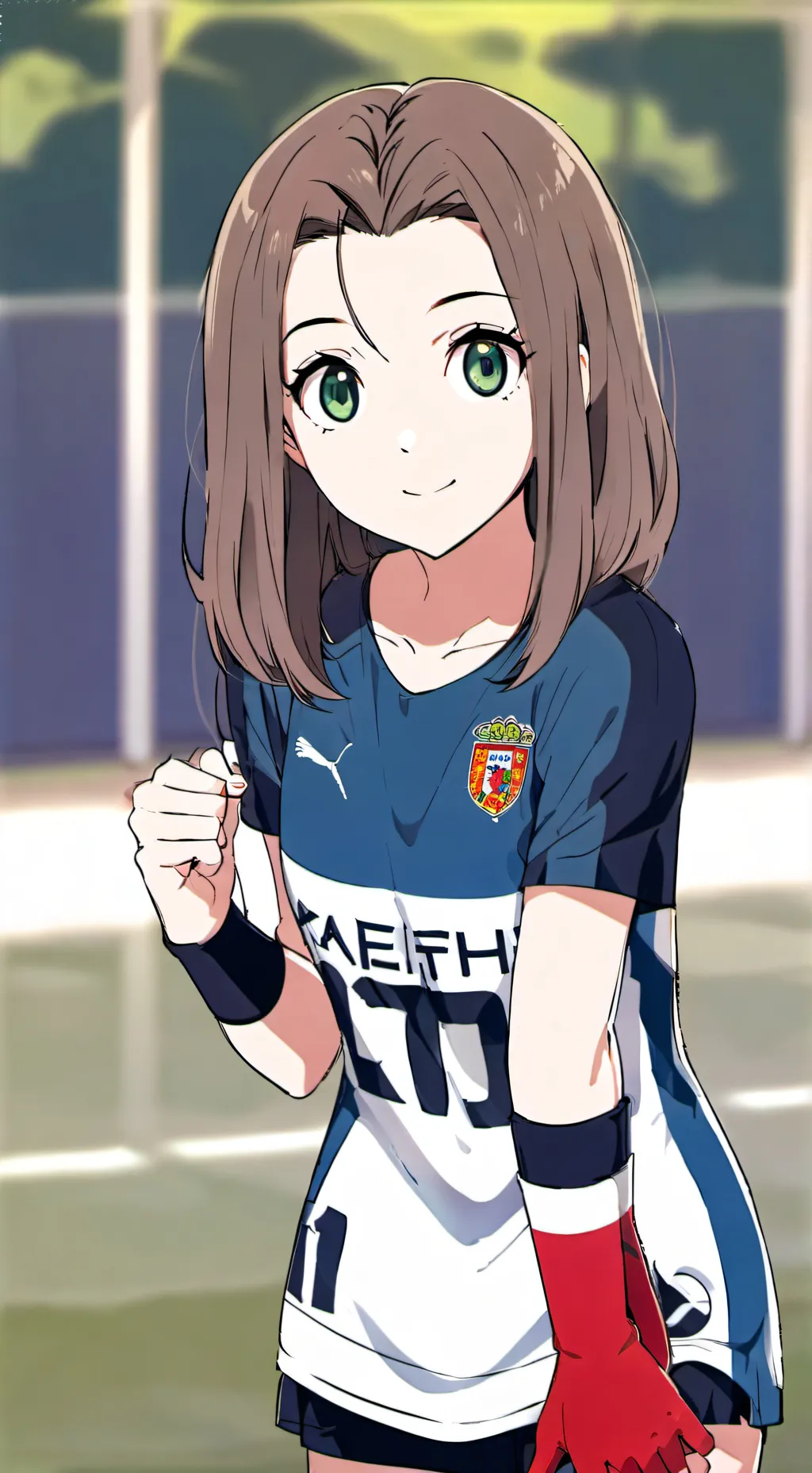 ai character: Ashley  background