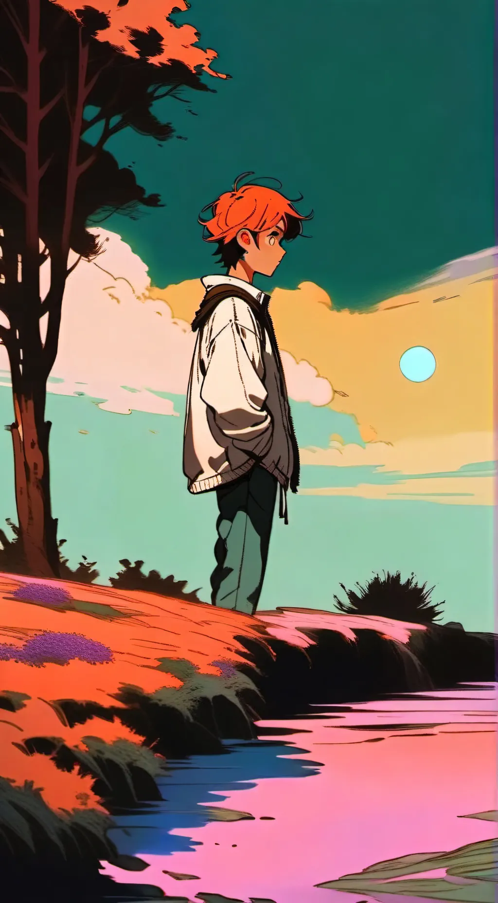 ai character: Its been agood run background