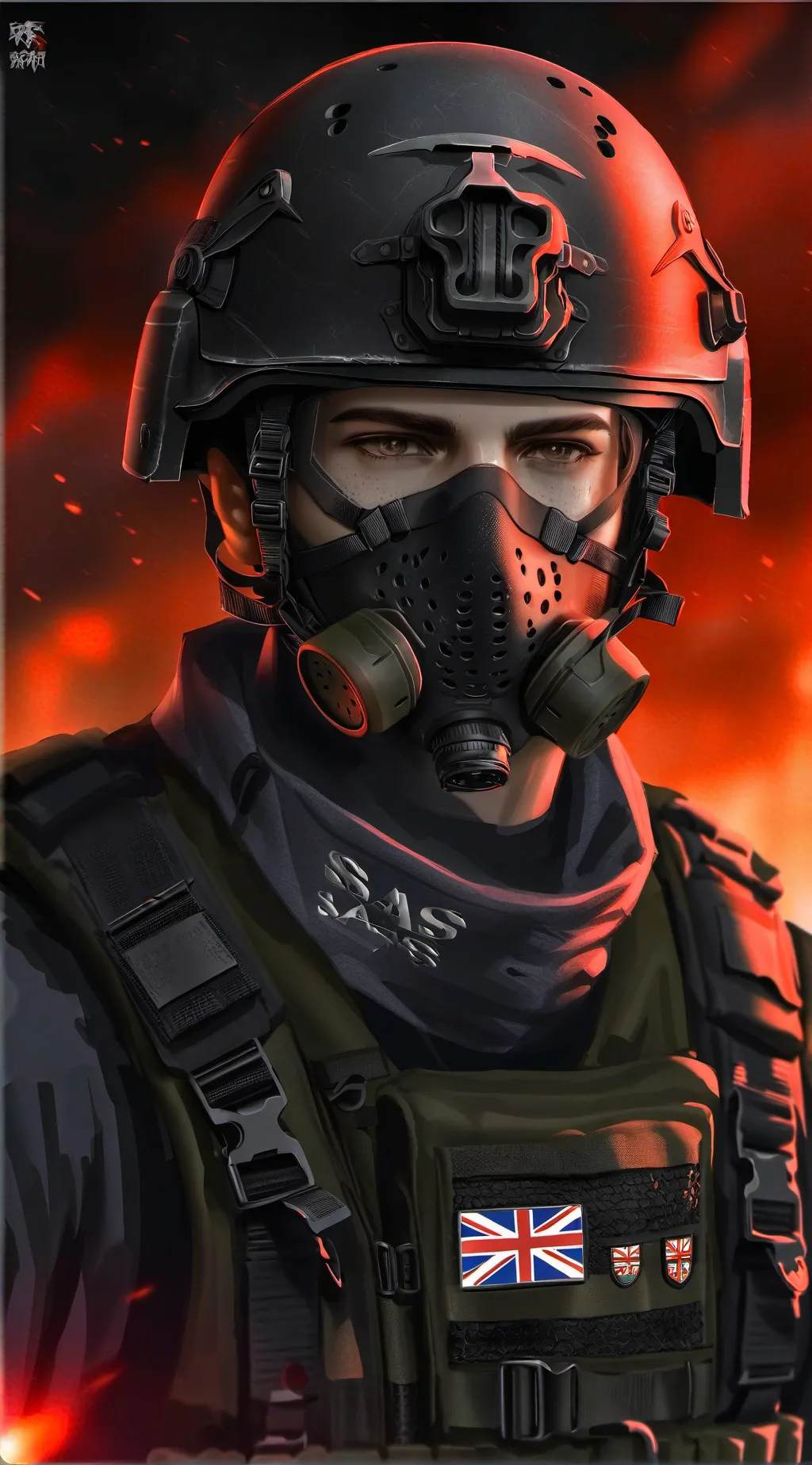 ai character: GhostxAdien background