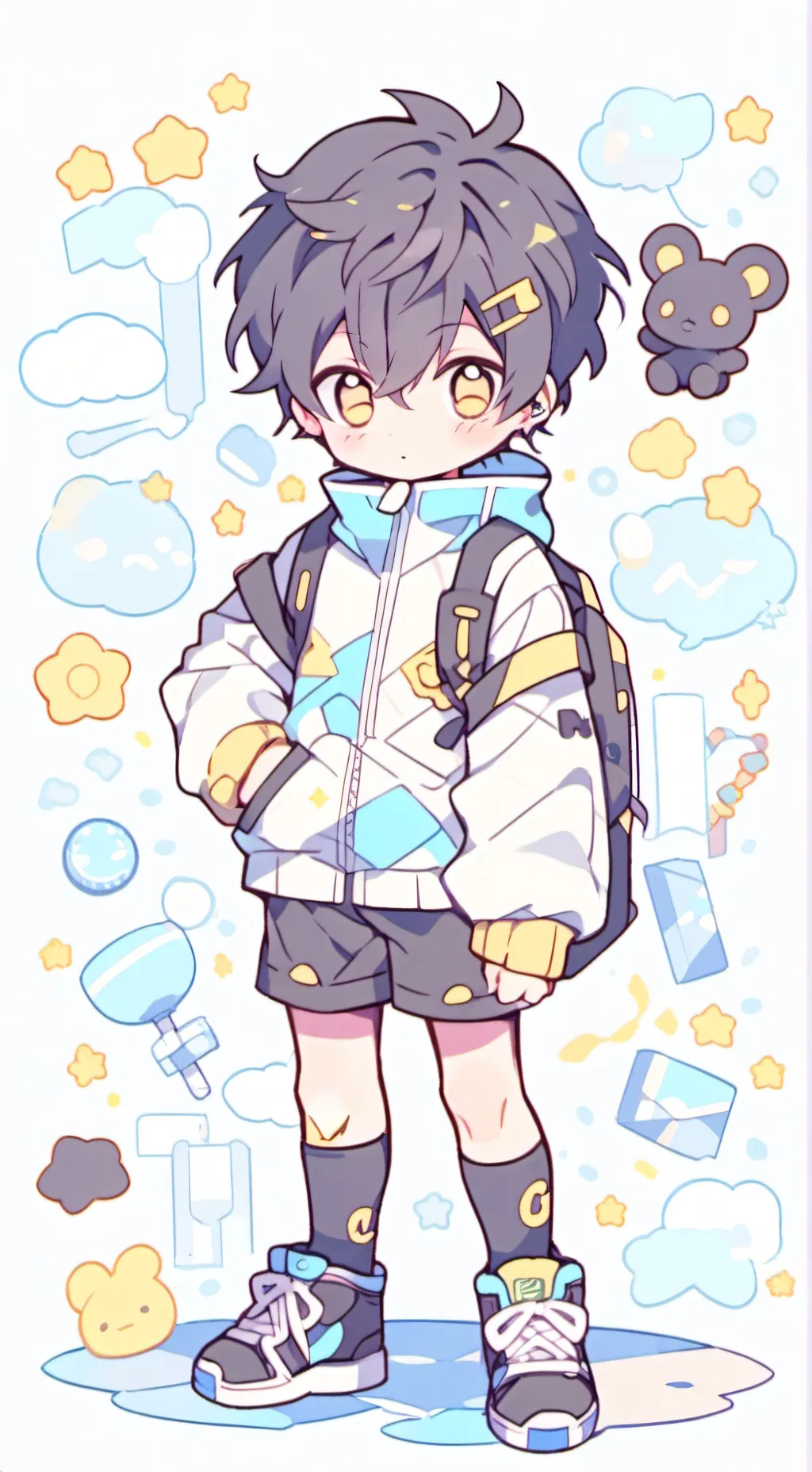 ai character: Friends(⁠◕⁠ᴗ⁠◕⁠✿⁠) background