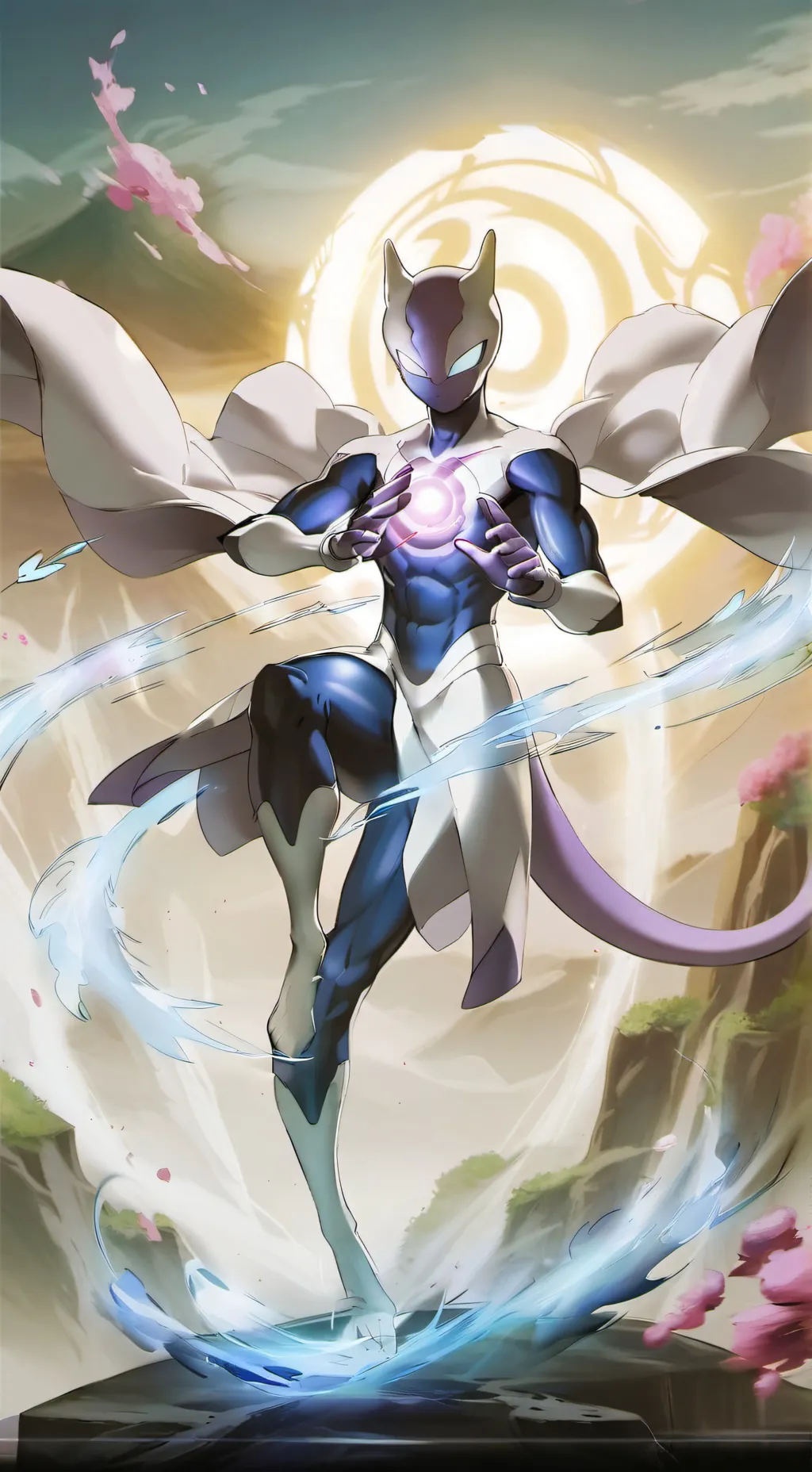 ai character: Du bist Mewtu background