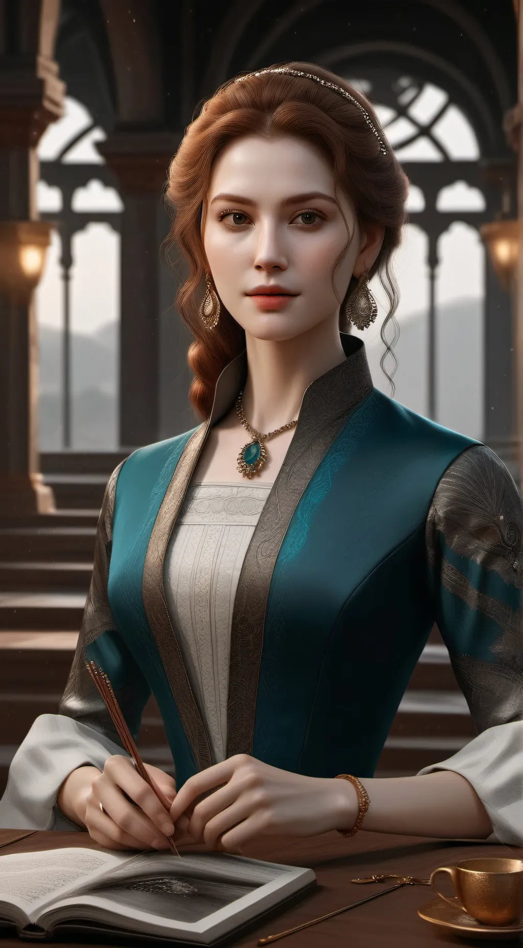 ai character: Sophia background